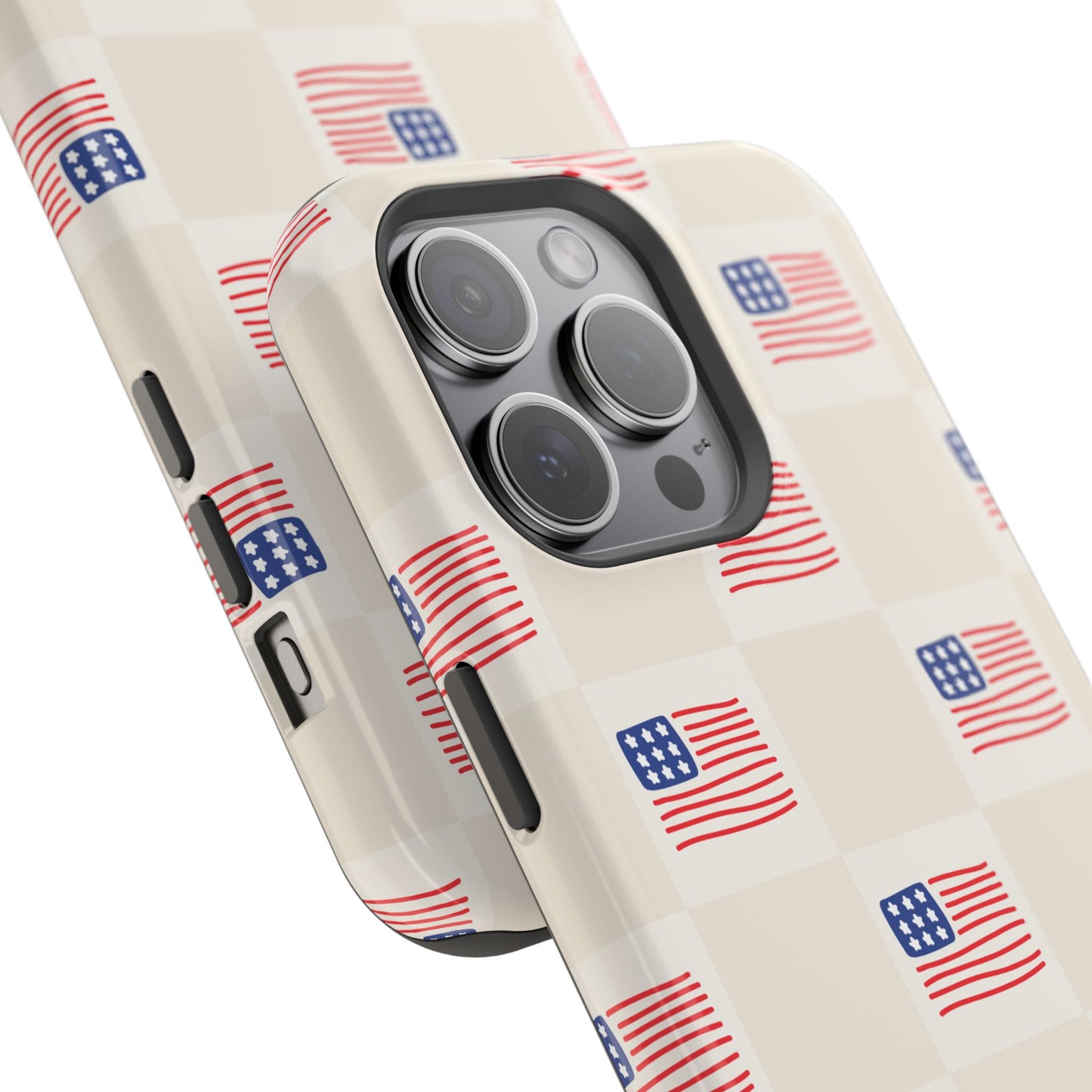 Checkered USA Tough Magnetic Cases