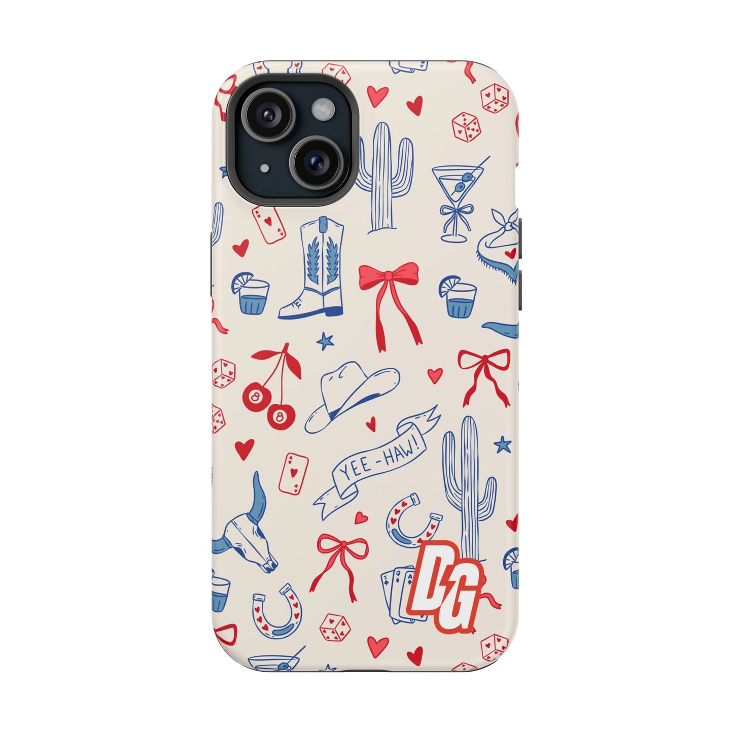 Lucky Cowgirl USA Tough Magnetic Cases