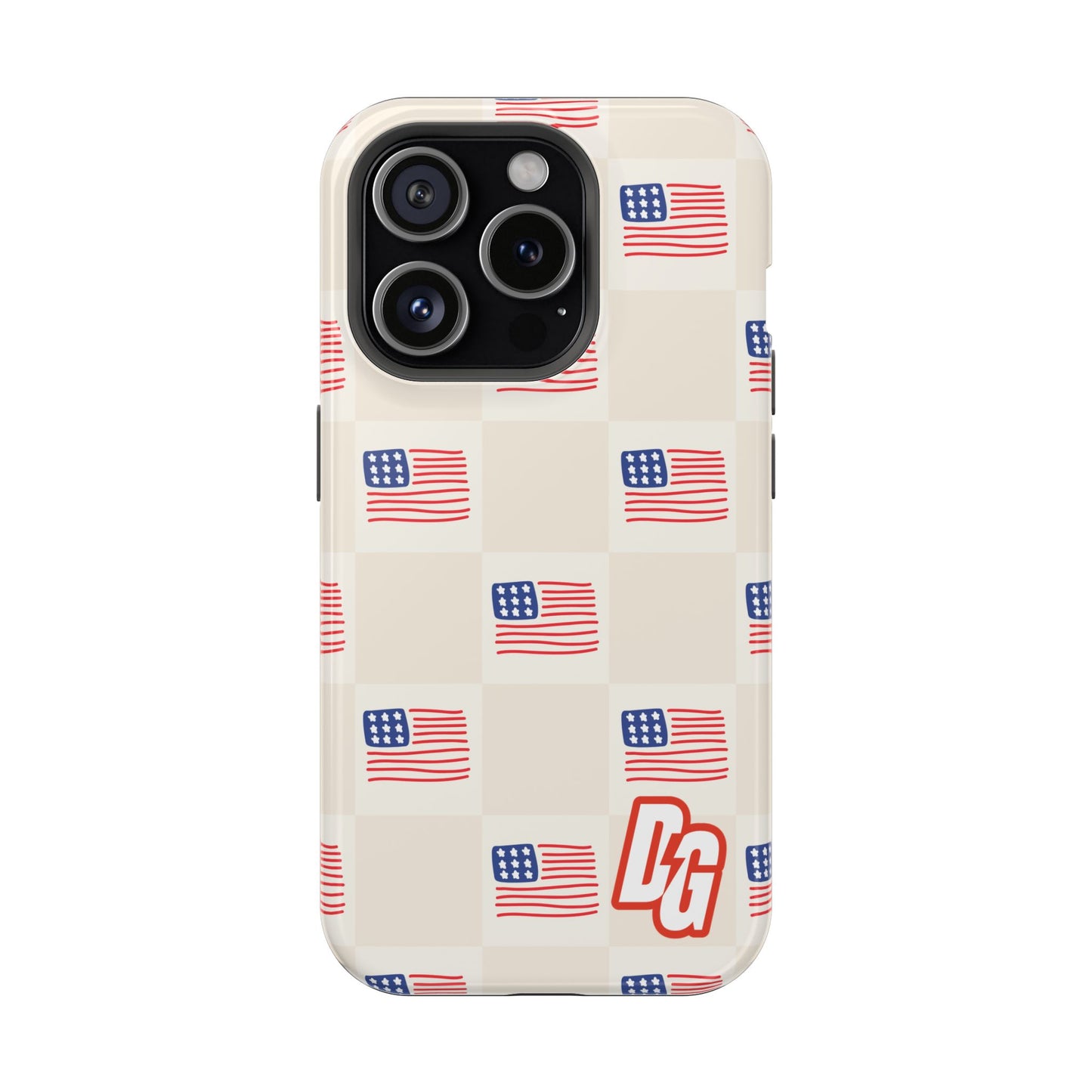 Checkered USA Tough Magnetic Cases