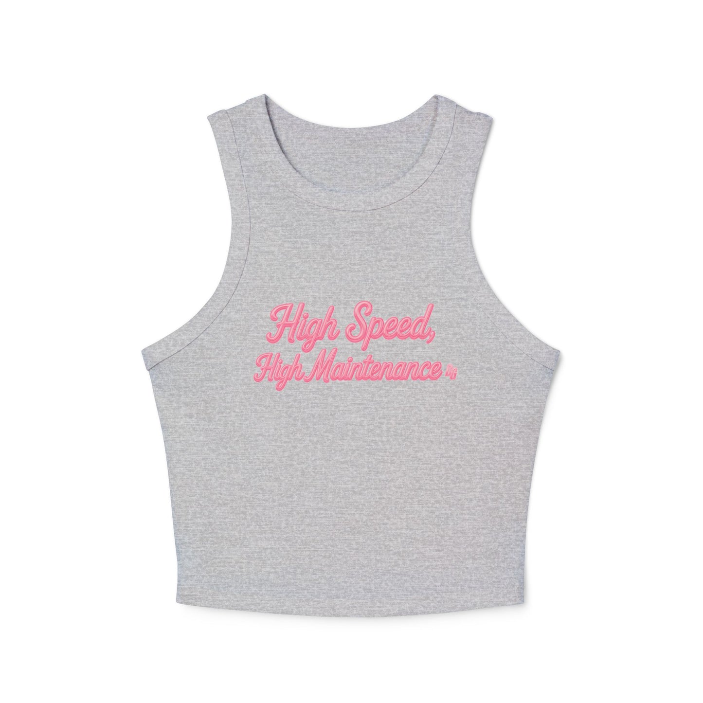 High Speed, High Maintenance Rib Racer Tank - BUBBLEGUM
