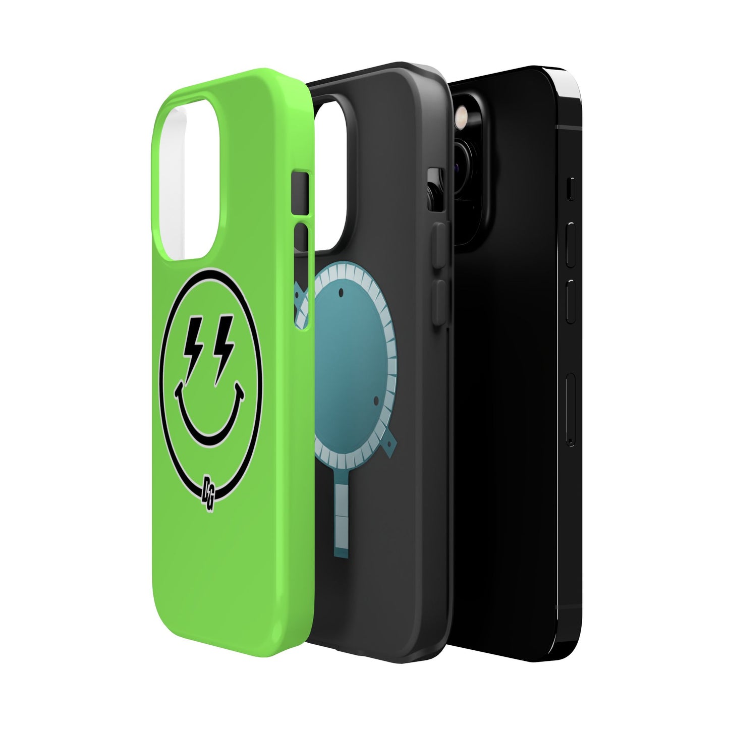 Desert Girl Smiley - LIME GREEN Tough Magnetic Cases