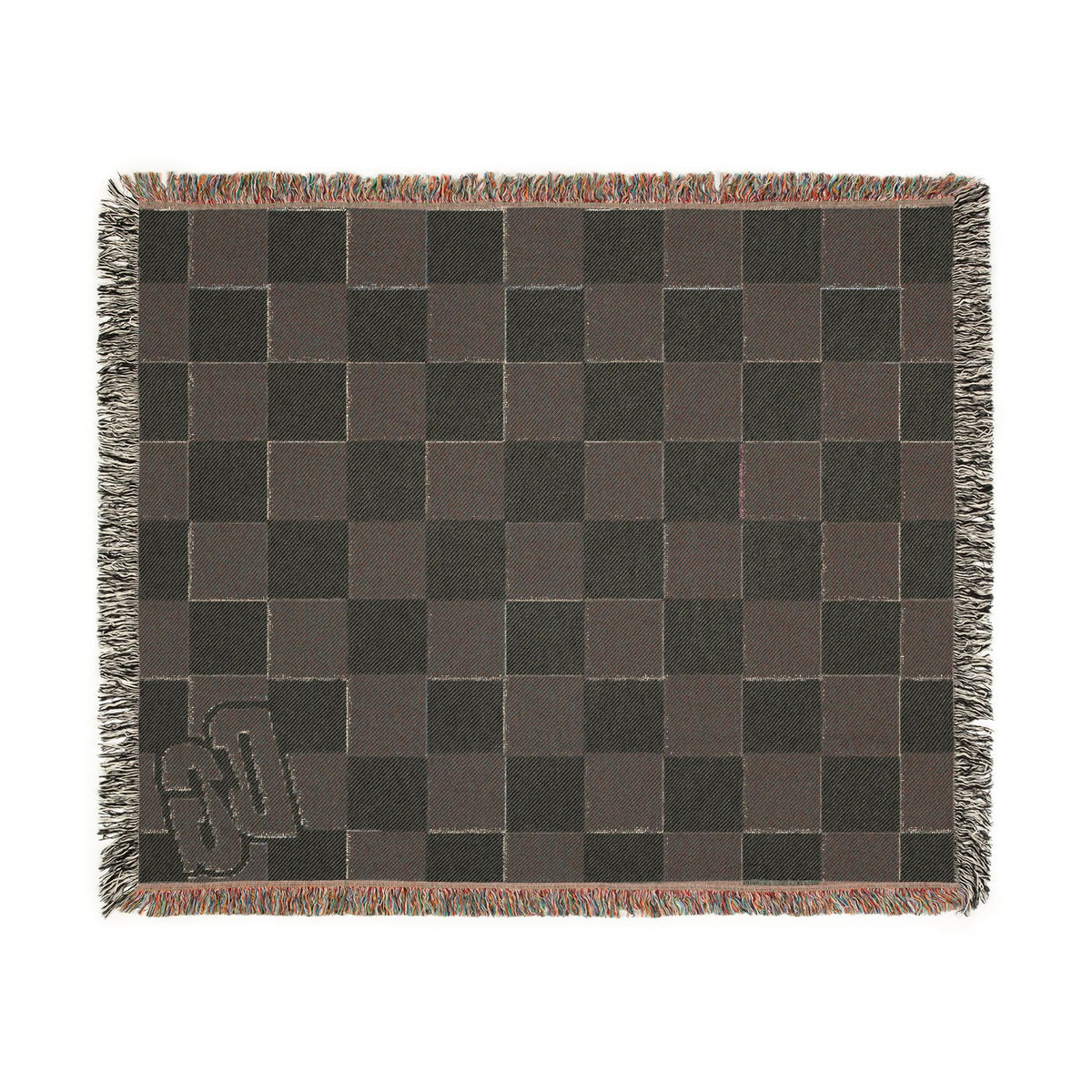 DESERTGIRL Woven Checkered Blanket