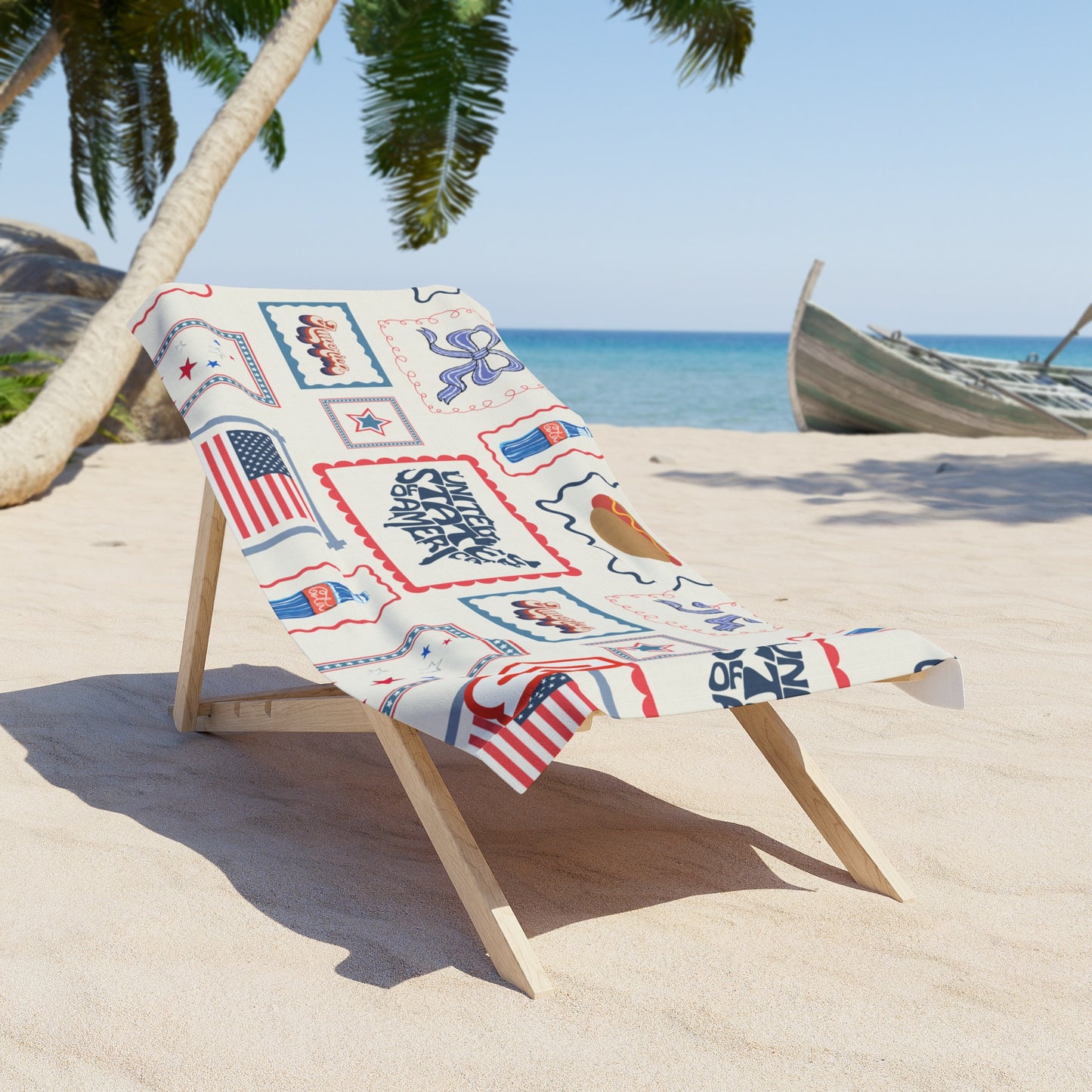 Postcard USA Desert Girl Beach Towel
