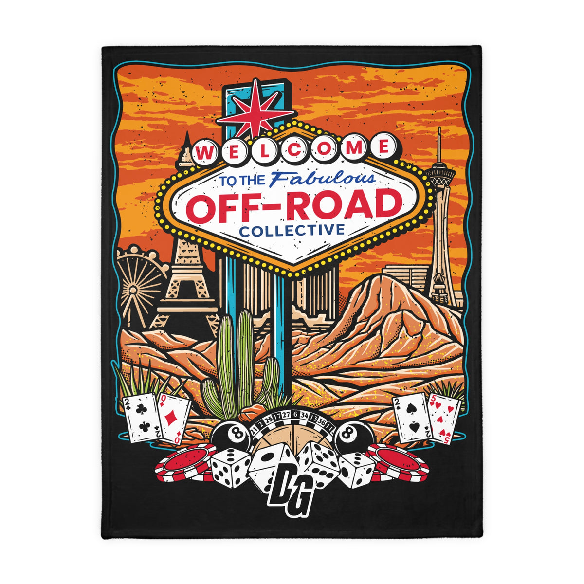 DESERTGIRL Welcome to the ORC Fuzzy Blanket ( Double Sided )