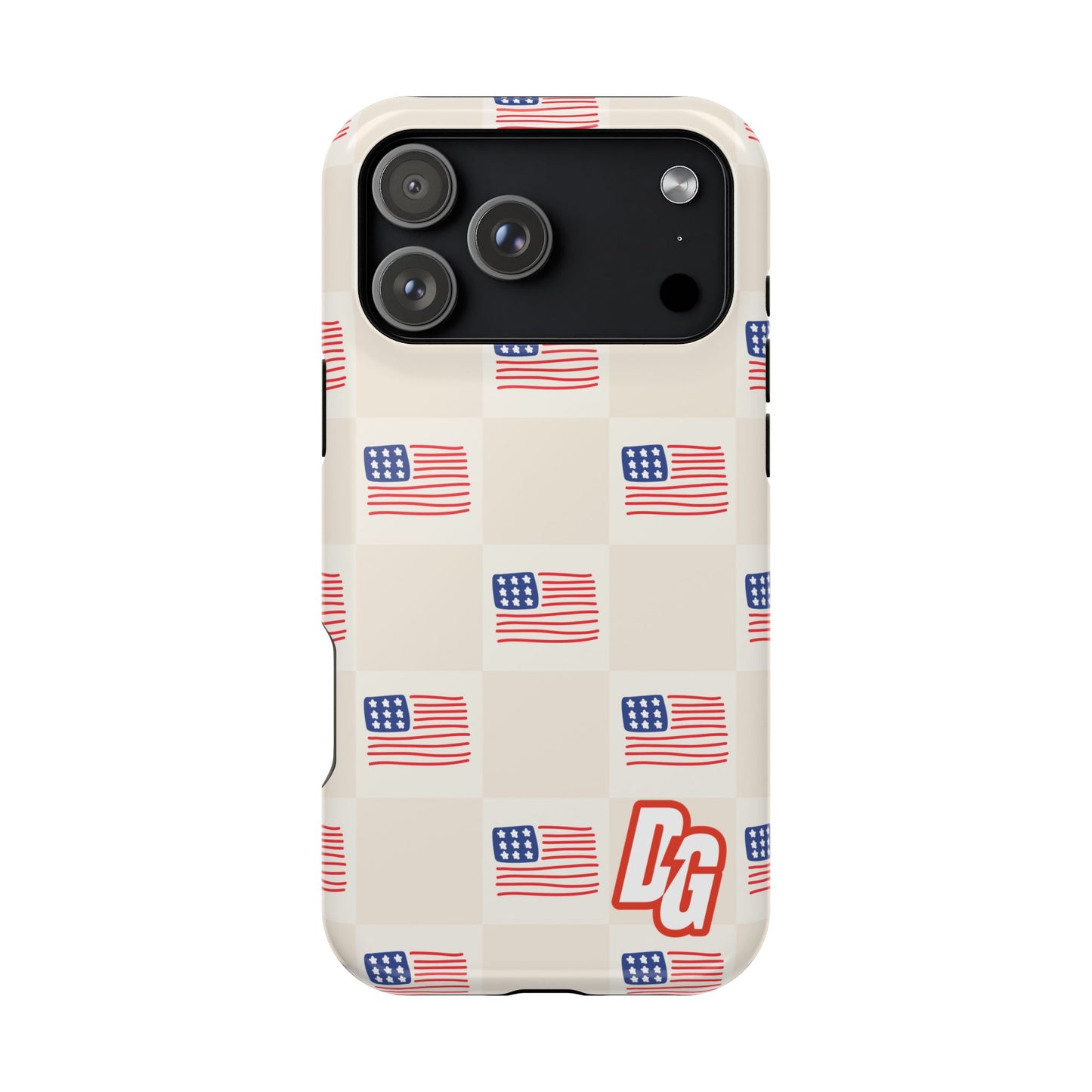 Checkered USA Tough Magnetic Cases