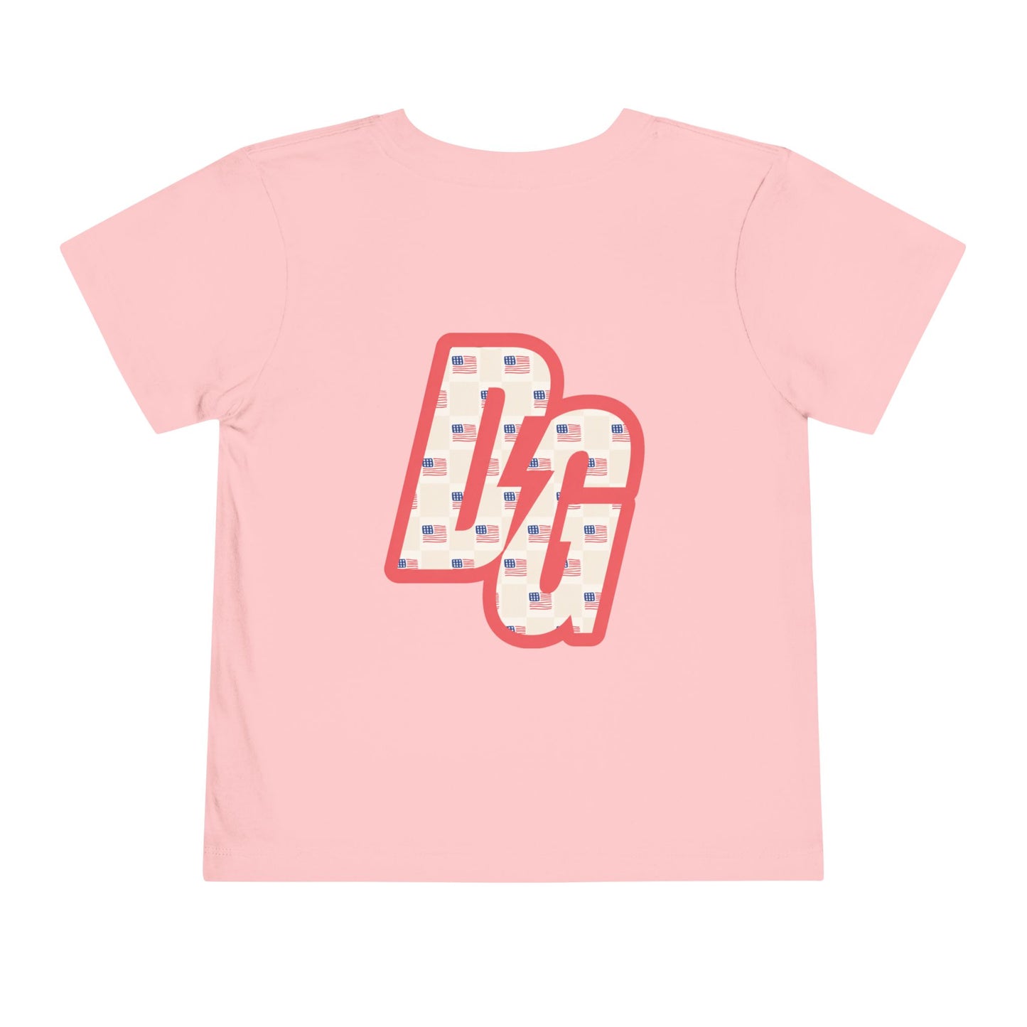 Toddler Checkered USA DG Short Sleeve Tee