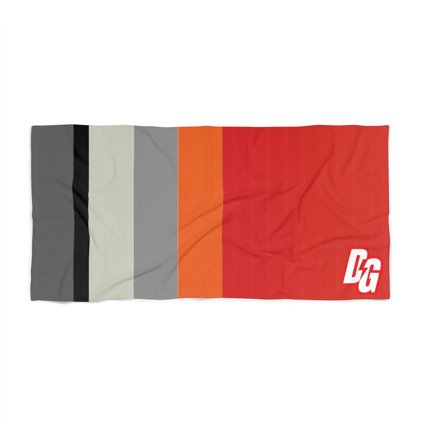 Desert Girl Striped Red Fade Beach Towel