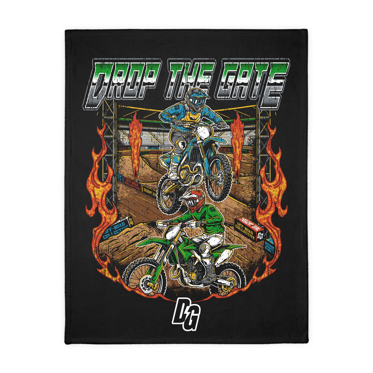 Drop The Gate DG Fuzzy Blanket ( Double Sided )