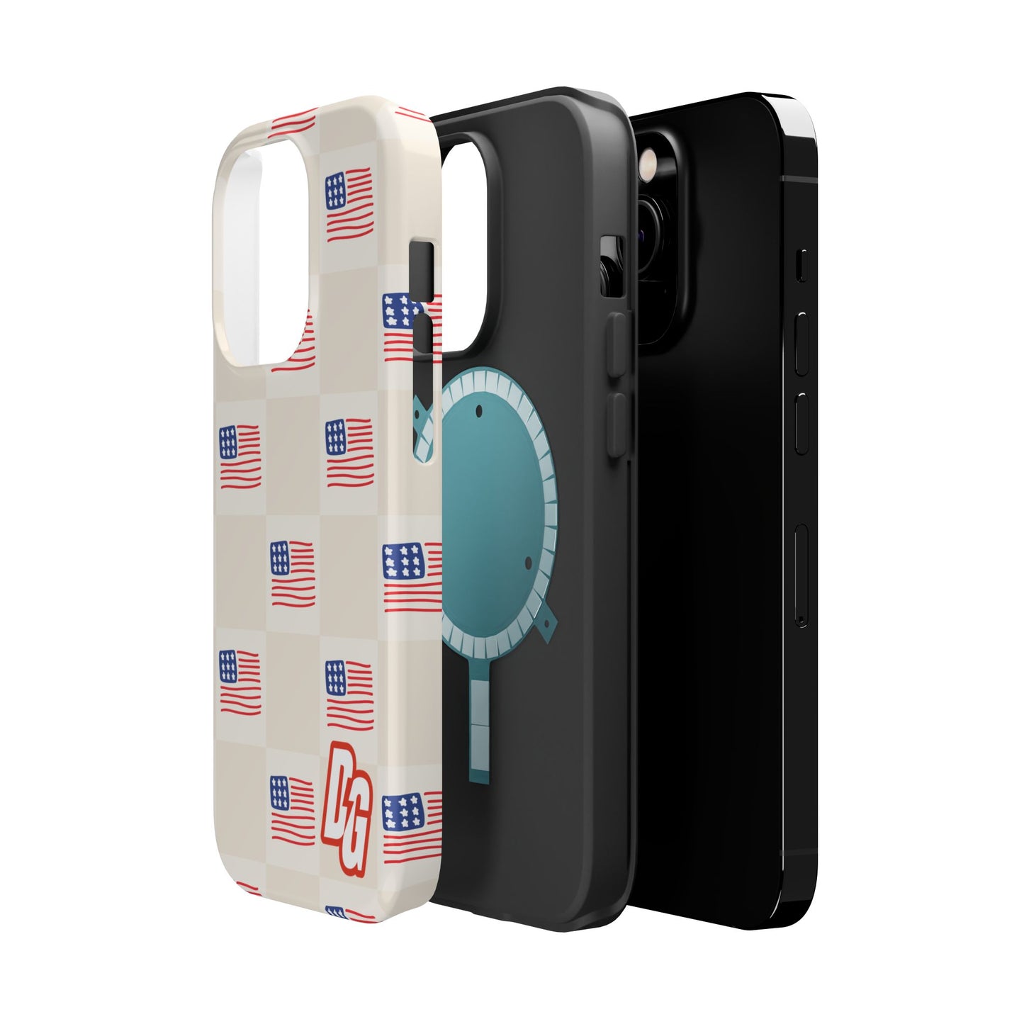 Checkered USA Tough Magnetic Cases