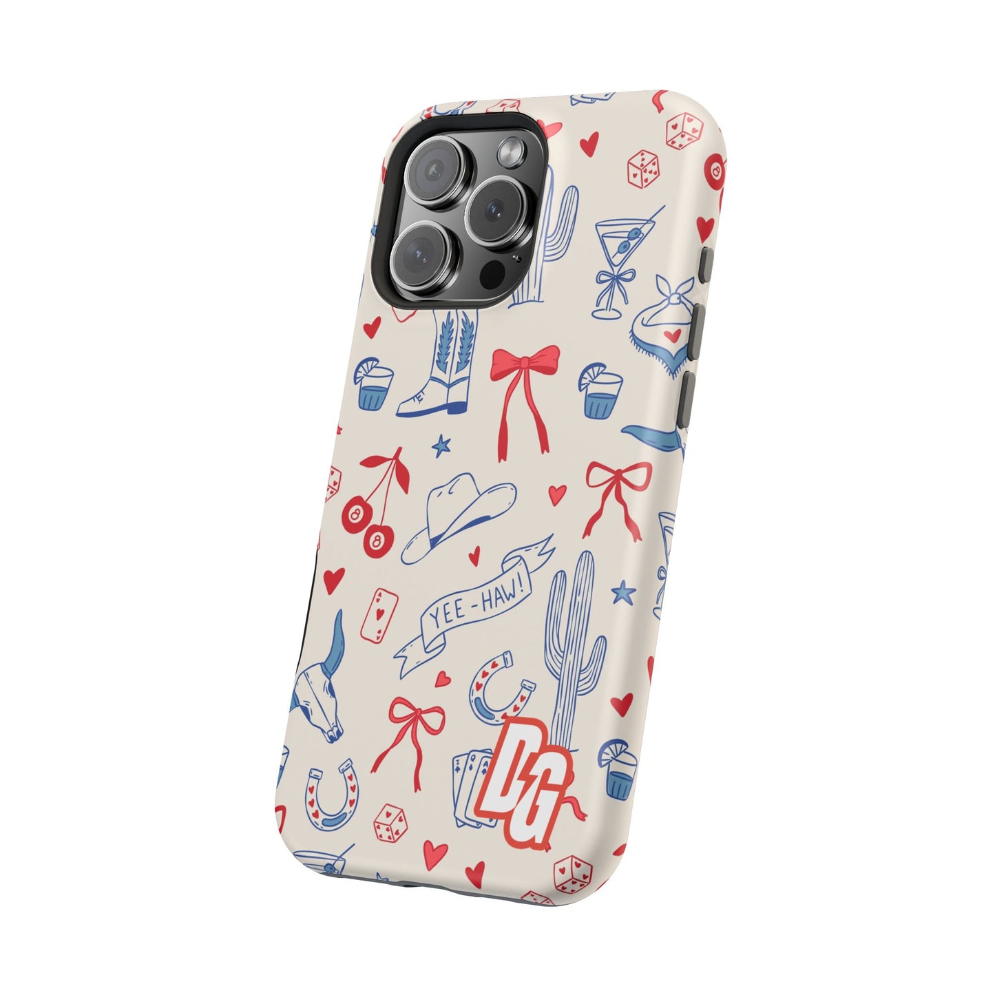 Lucky Cowgirl USA Tough Magnetic Cases