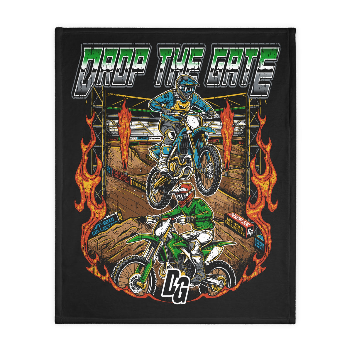 Drop The Gate DG Fuzzy Blanket ( Double Sided )