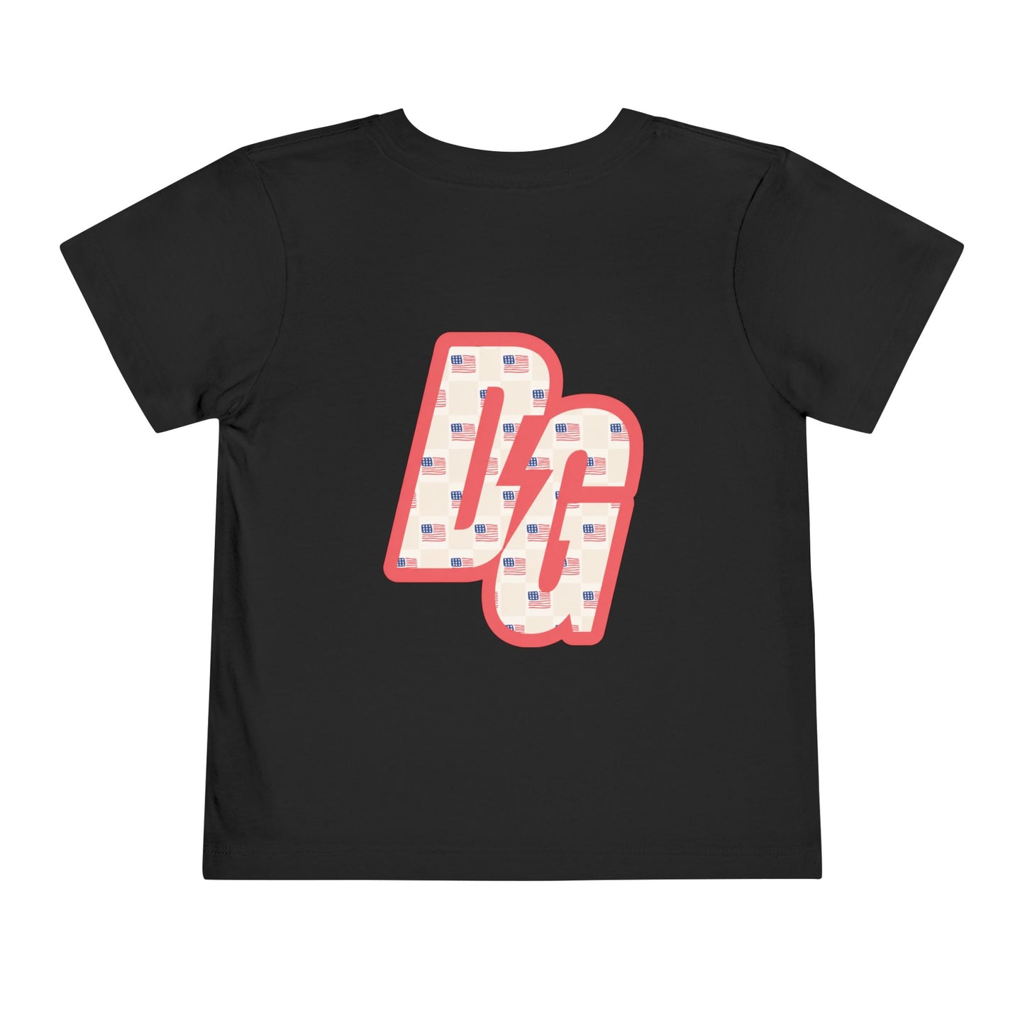 Toddler Checkered USA DG Short Sleeve Tee