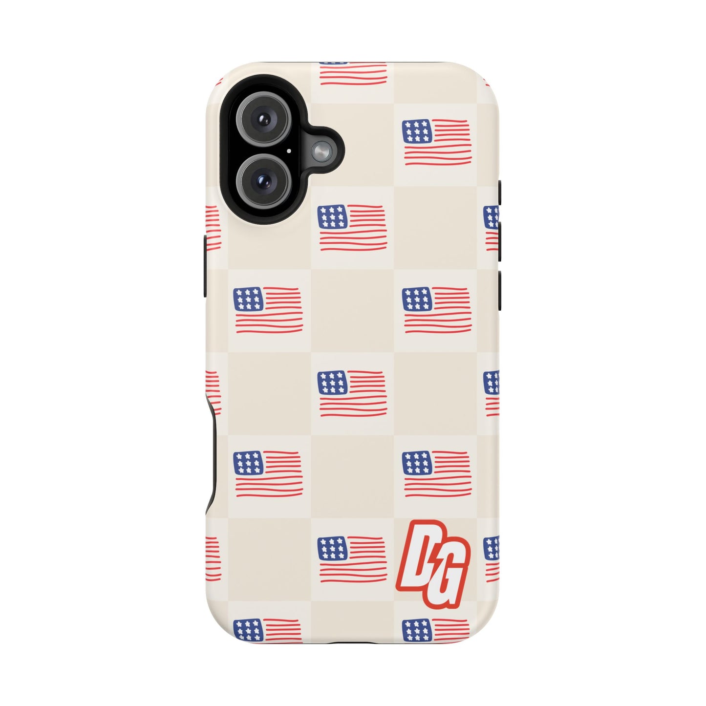 Checkered USA Tough Magnetic Cases