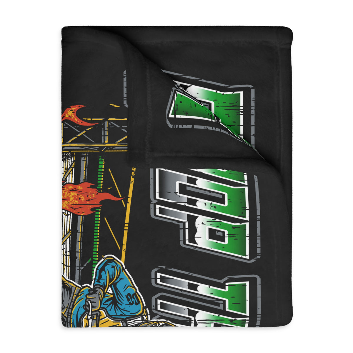 Drop The Gate DG Fuzzy Blanket ( Double Sided )