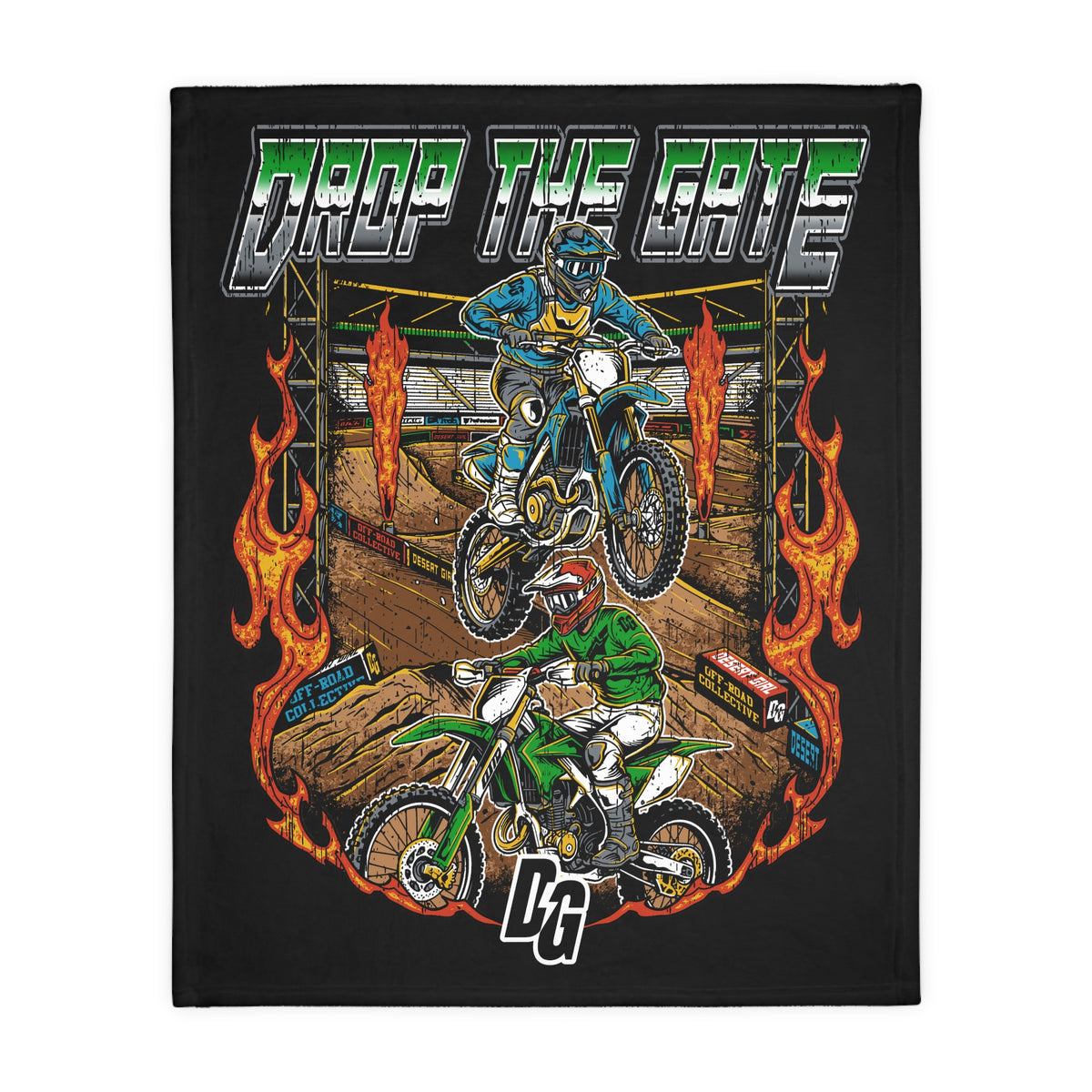 Drop The Gate DG Fuzzy Blanket ( Double Sided )