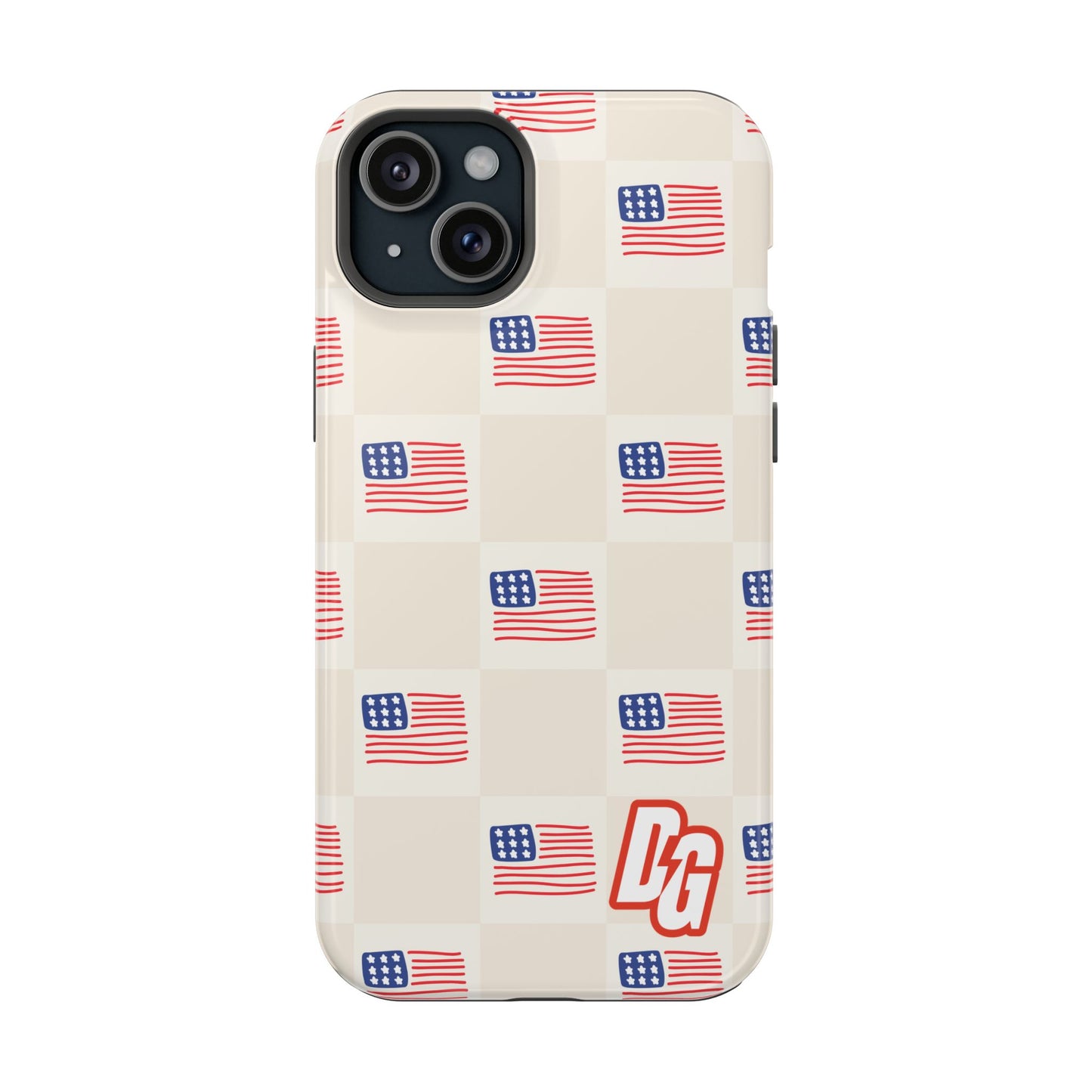 Checkered USA Tough Magnetic Cases