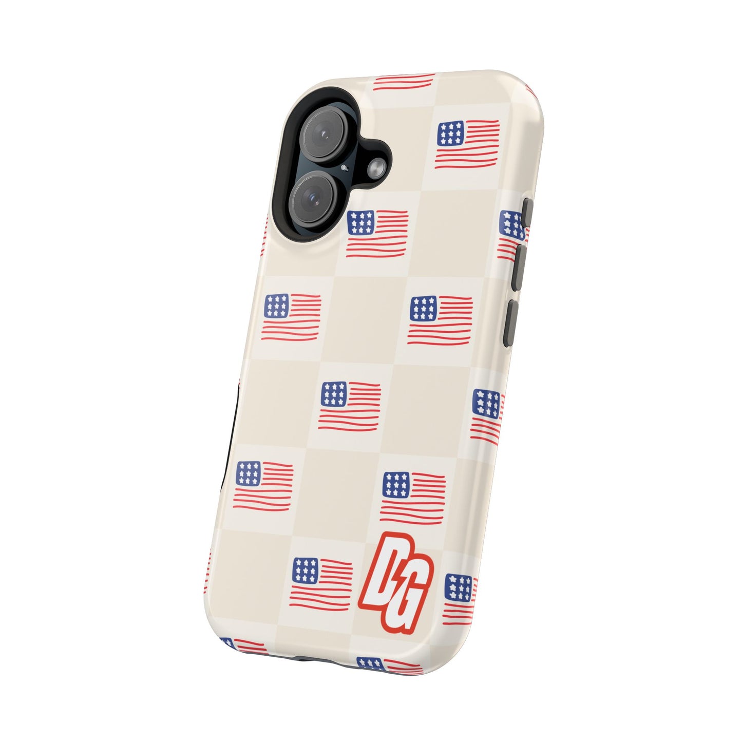 Checkered USA Tough Magnetic Cases