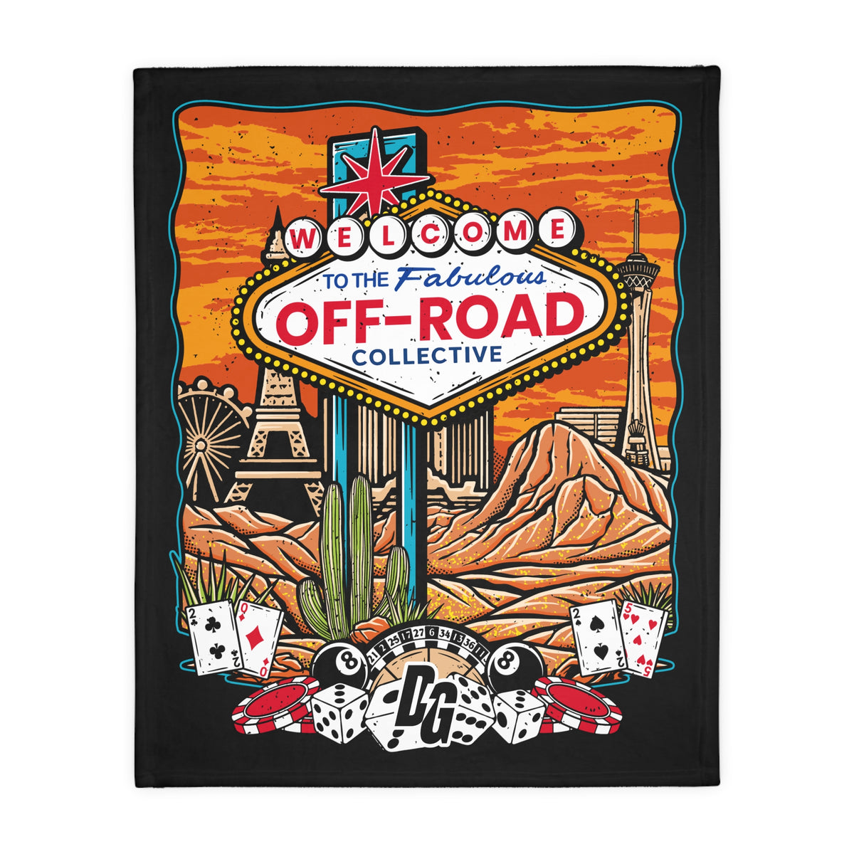 DESERTGIRL Welcome to the ORC Fuzzy Blanket ( Double Sided )