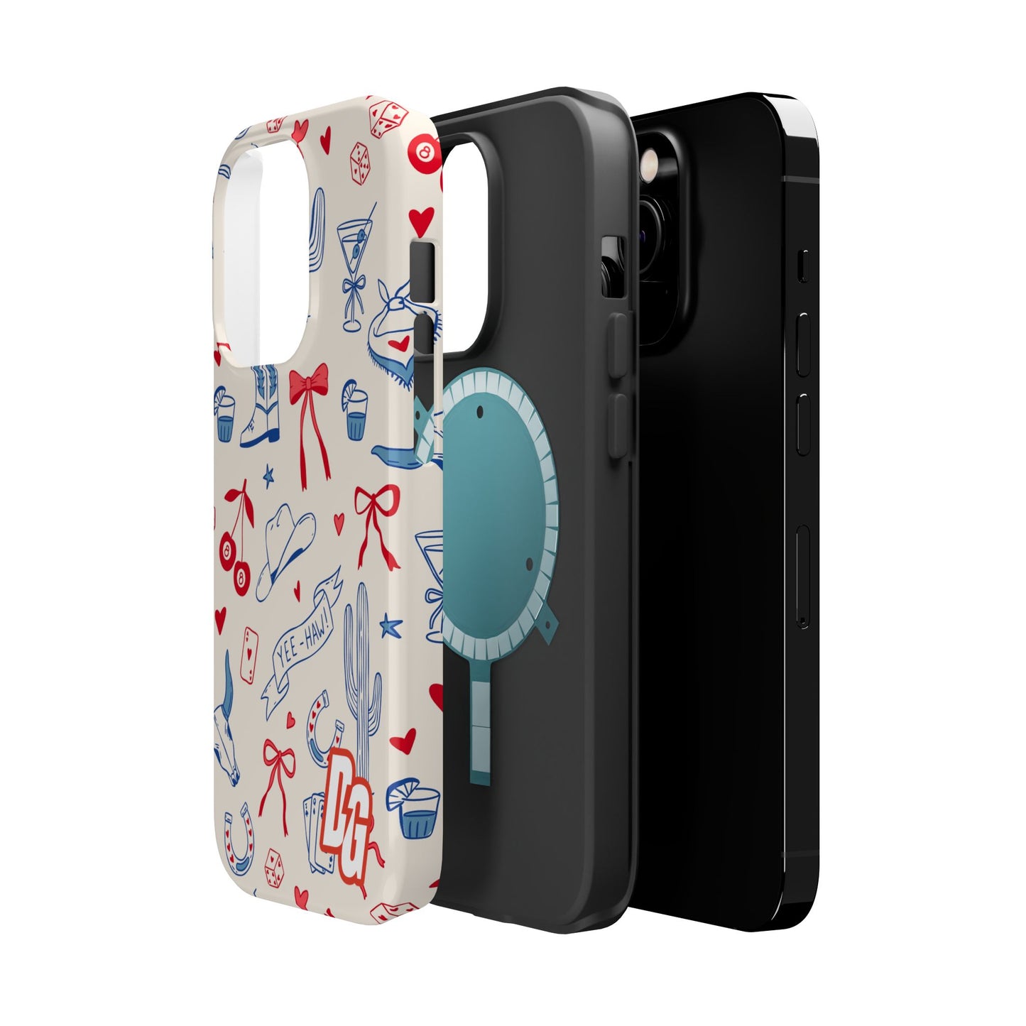 Lucky Cowgirl USA Tough Magnetic Cases