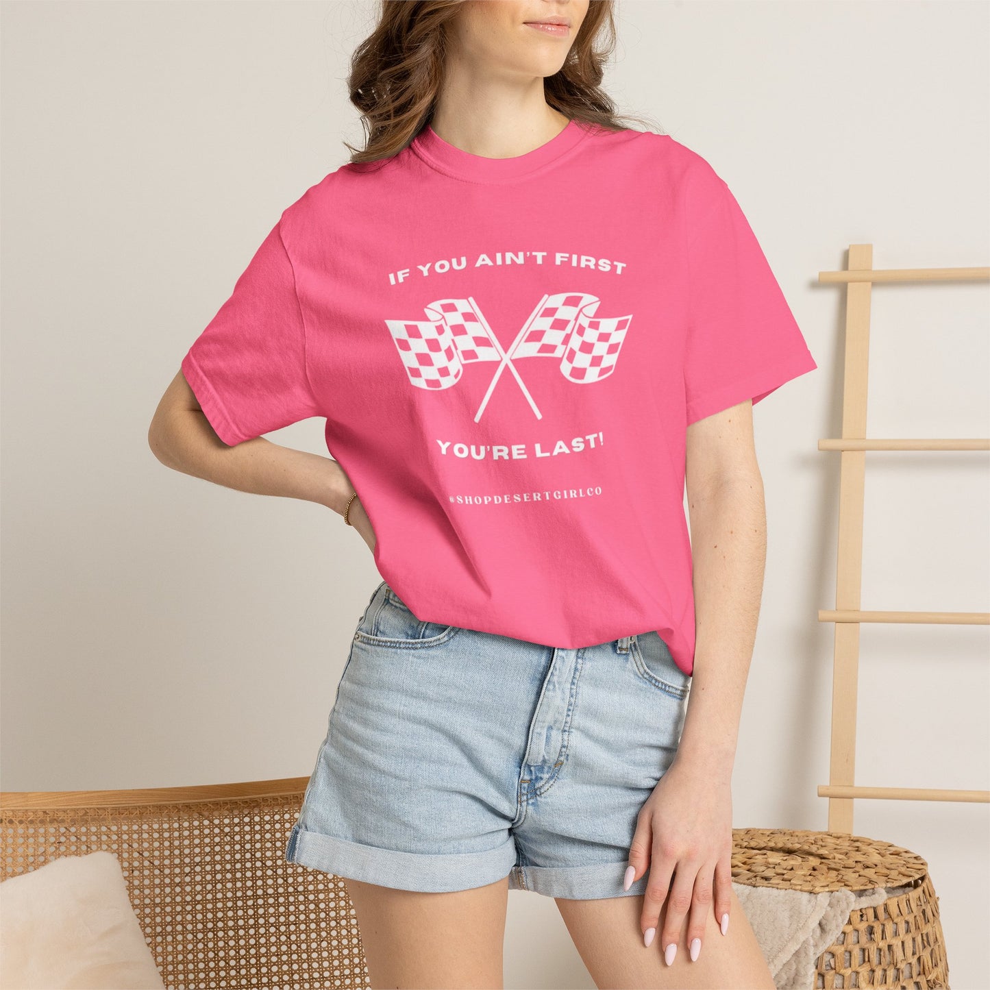 If You Ain't First 24 Comfort Colors Tee - WHITE