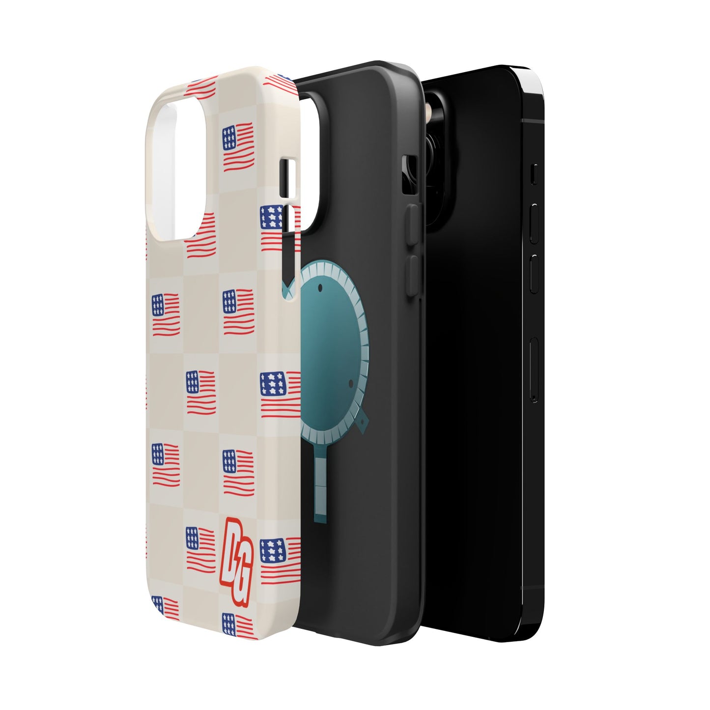 Checkered USA Tough Magnetic Cases