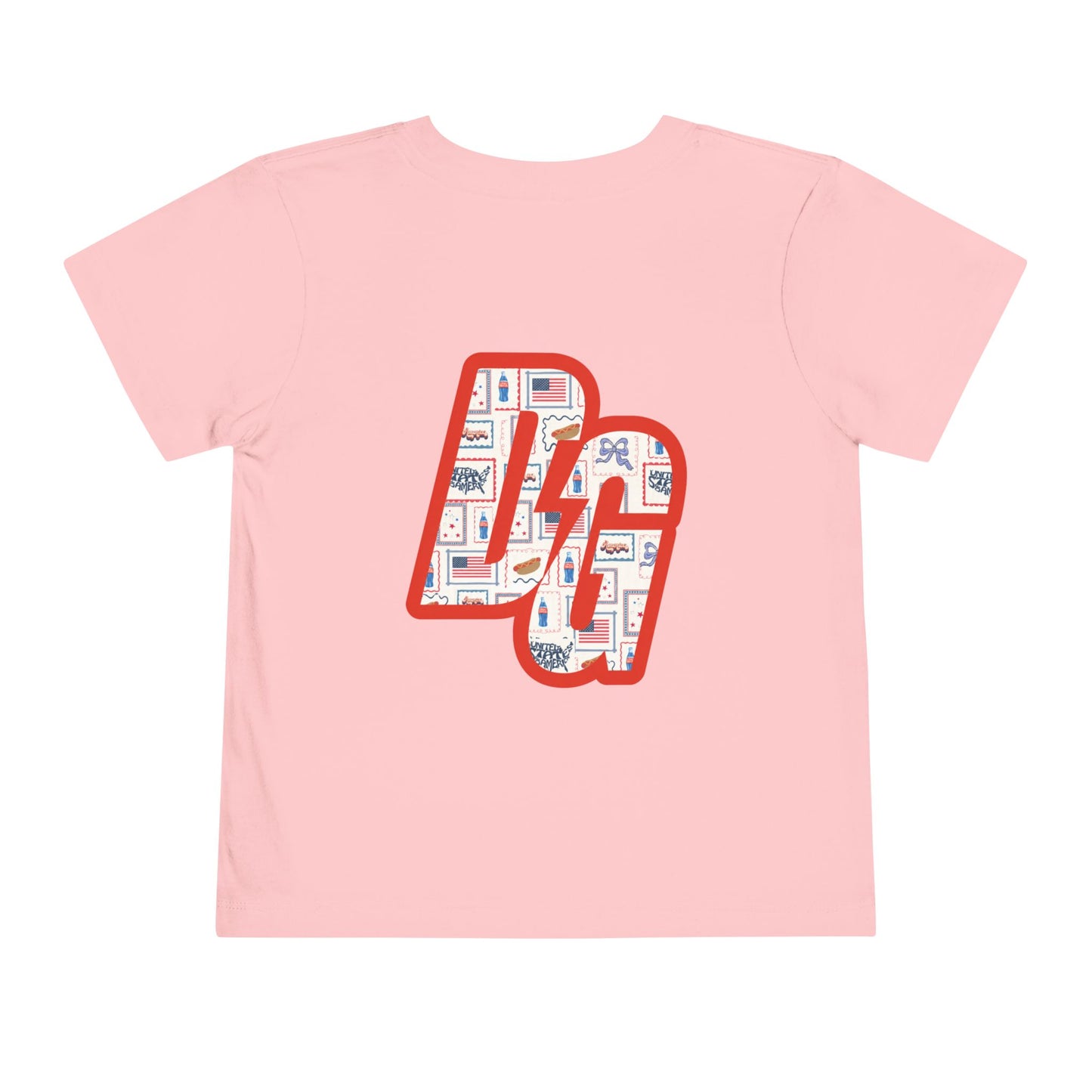 Toddler Postcard USA DG Short Sleeve Tee