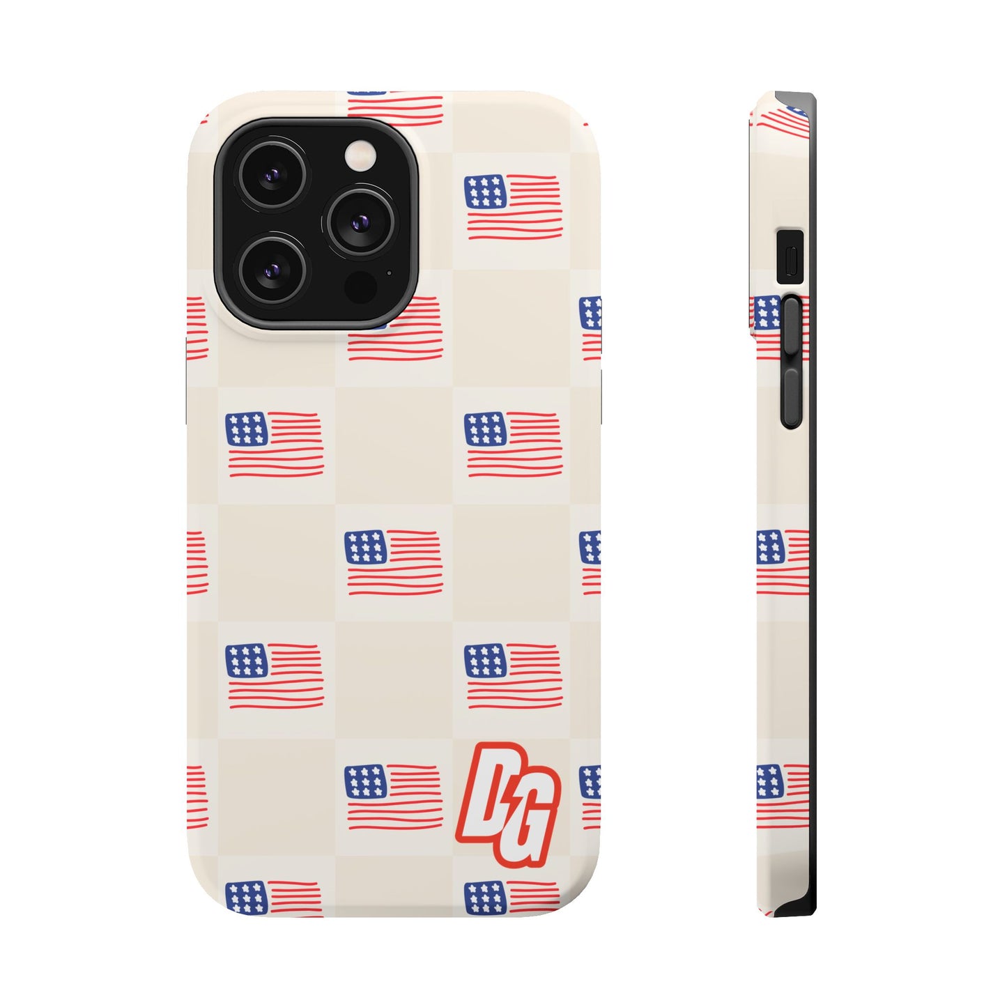 Checkered USA Tough Magnetic Cases