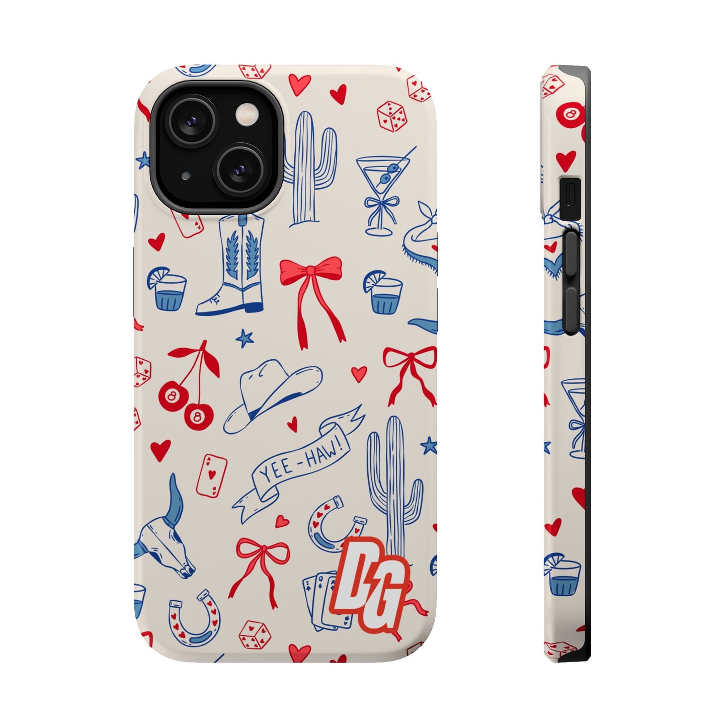 Lucky Cowgirl USA Tough Magnetic Cases