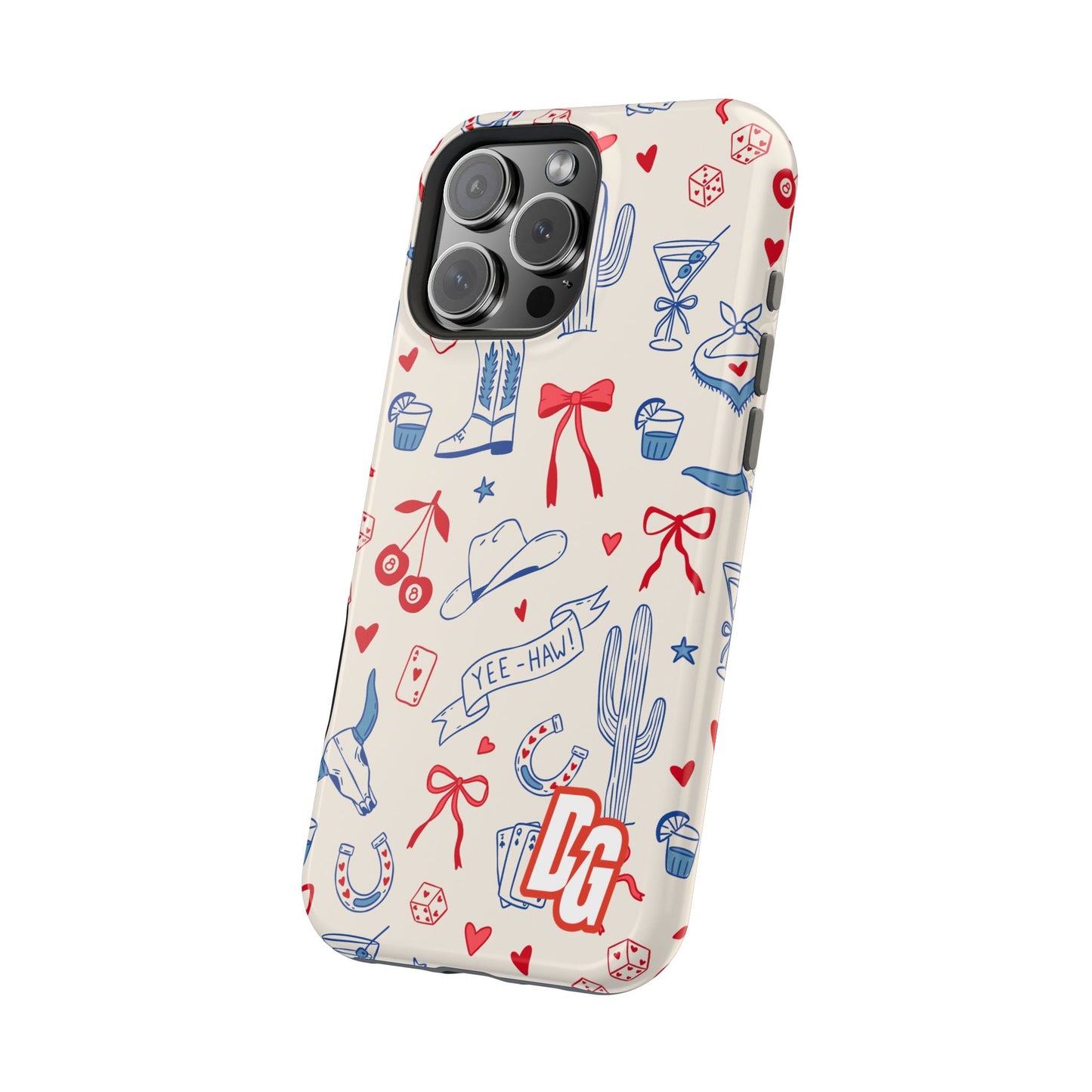 Lucky Cowgirl USA Tough Magnetic Cases