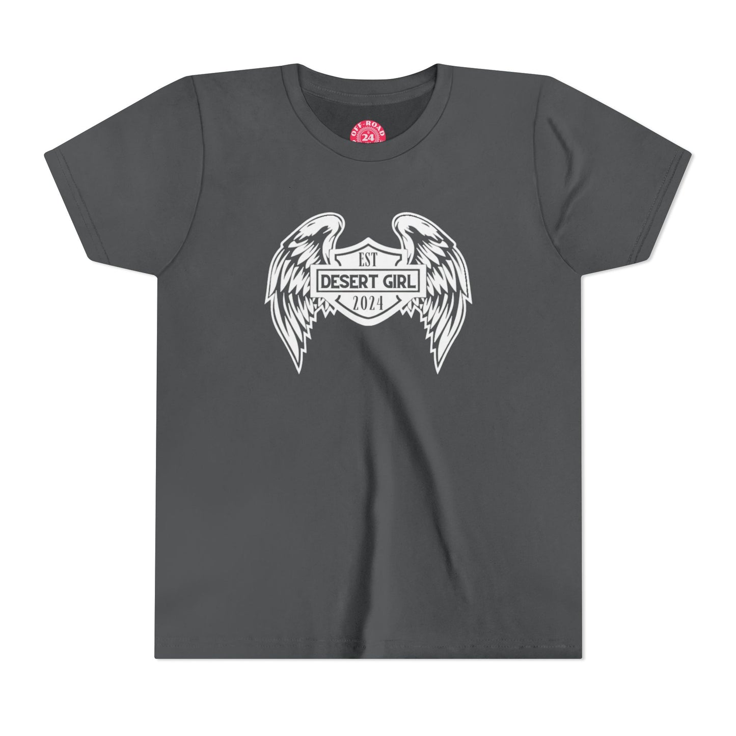 Youth Desert Girl Wings Short Sleeve Tee