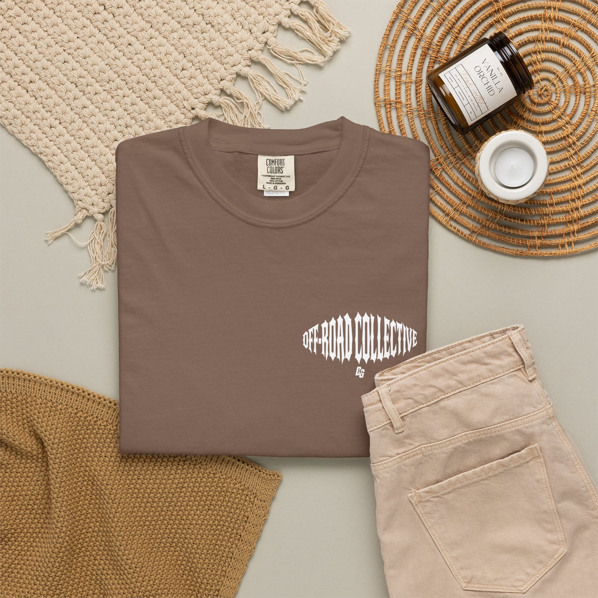 Off-Road Collective Metal Wrap Comfort Colors Tee - WHITE