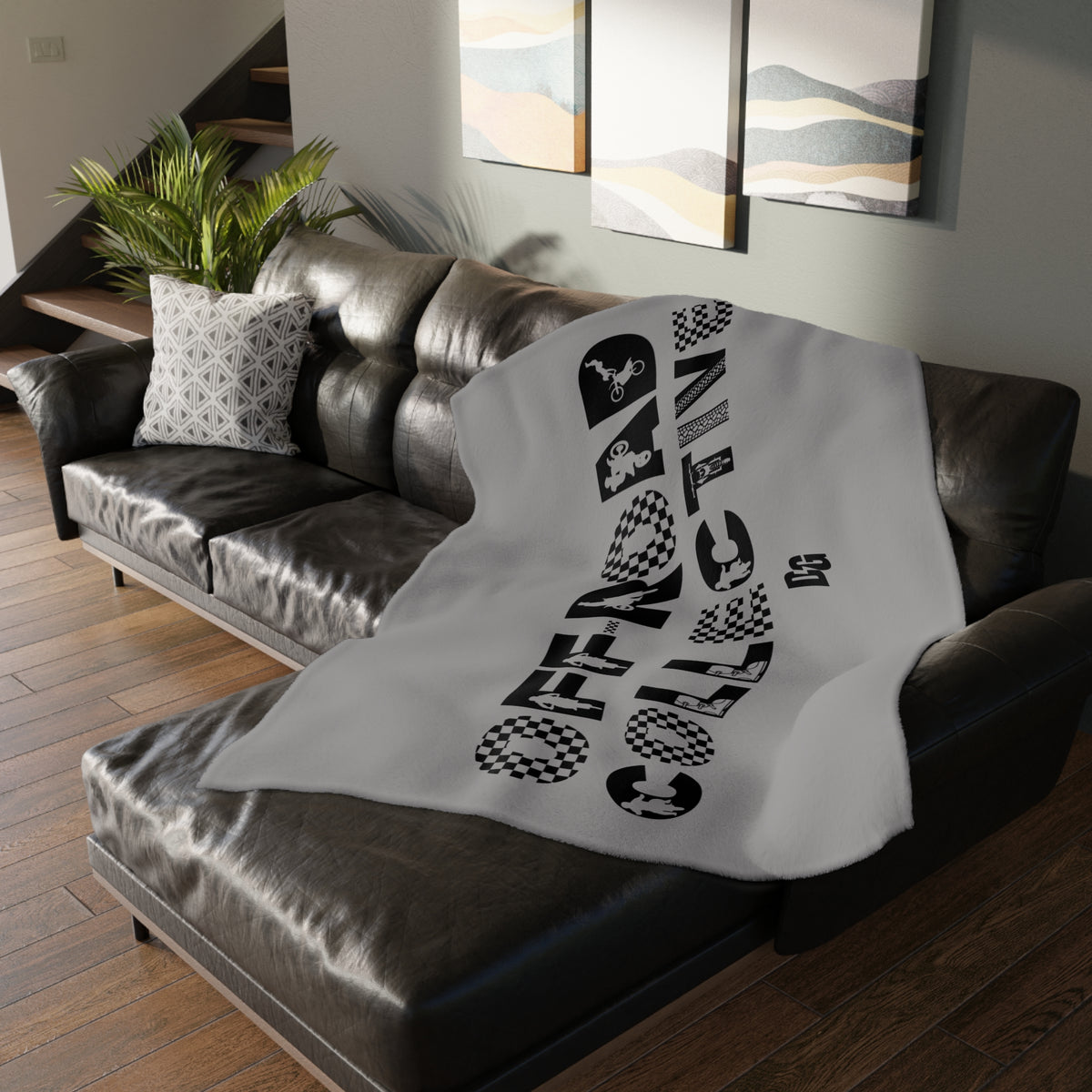 Off-Road Collective  Fuzzy Blanket ( Double Sided )