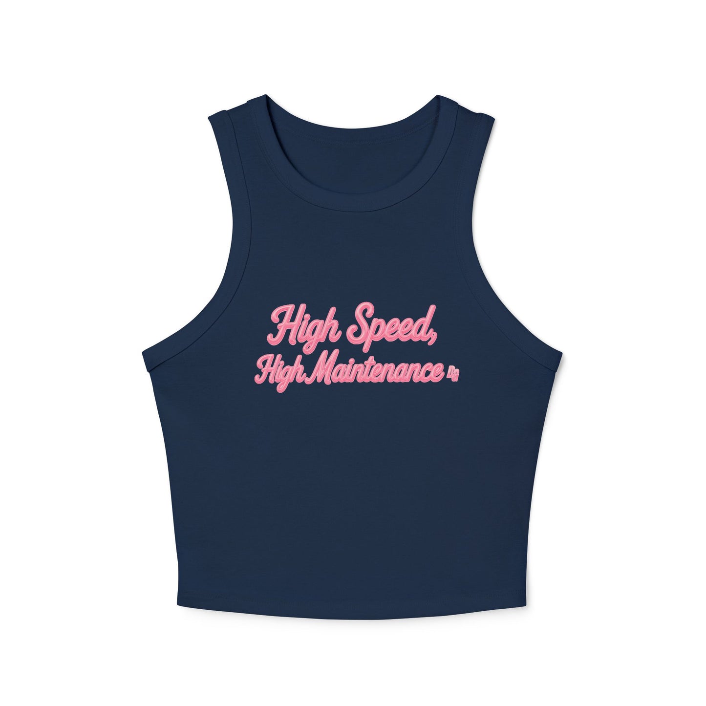 High Speed, High Maintenance Rib Racer Tank - BUBBLEGUM