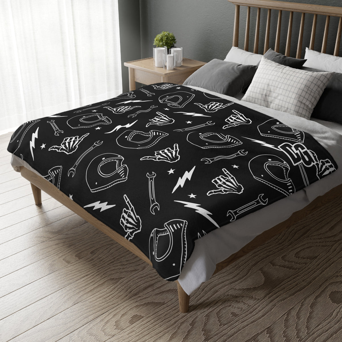 DESERTGIRL Rad Rider Fuzzy Blanket ( Double Sided )