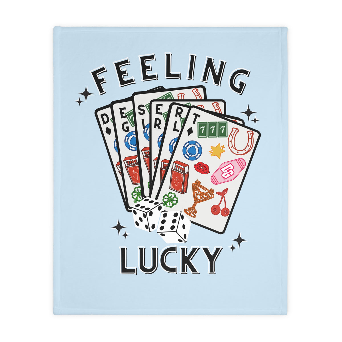 Feelin' Lucky Fuzzy Blanket ( Double Sided )