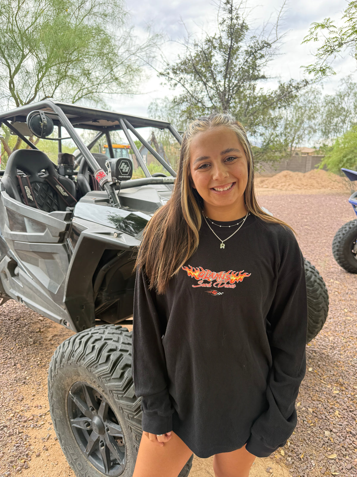Glamis Dunes Throwback Waffle Knit L/S - Desert Girl