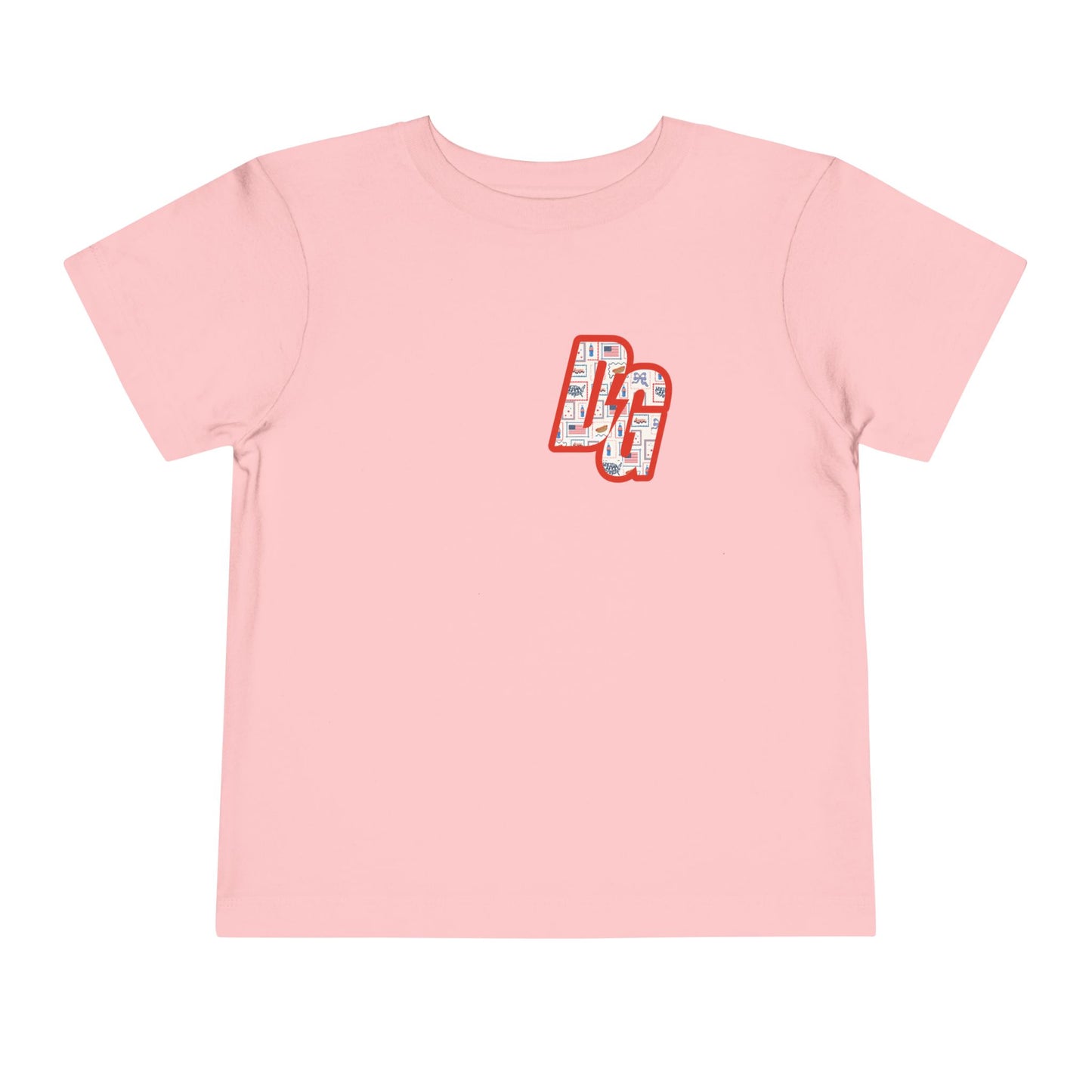 Toddler Postcard USA DG Short Sleeve Tee