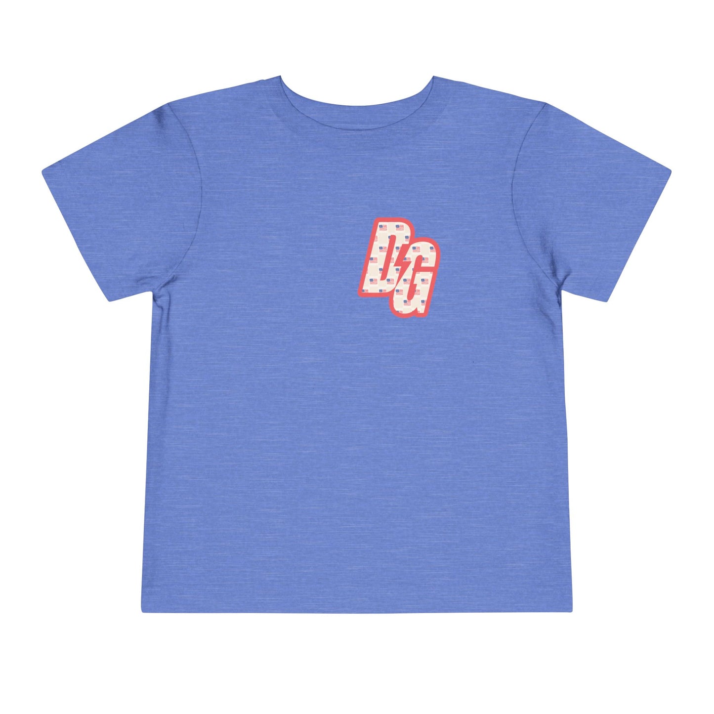 Toddler Checkered USA DG Short Sleeve Tee