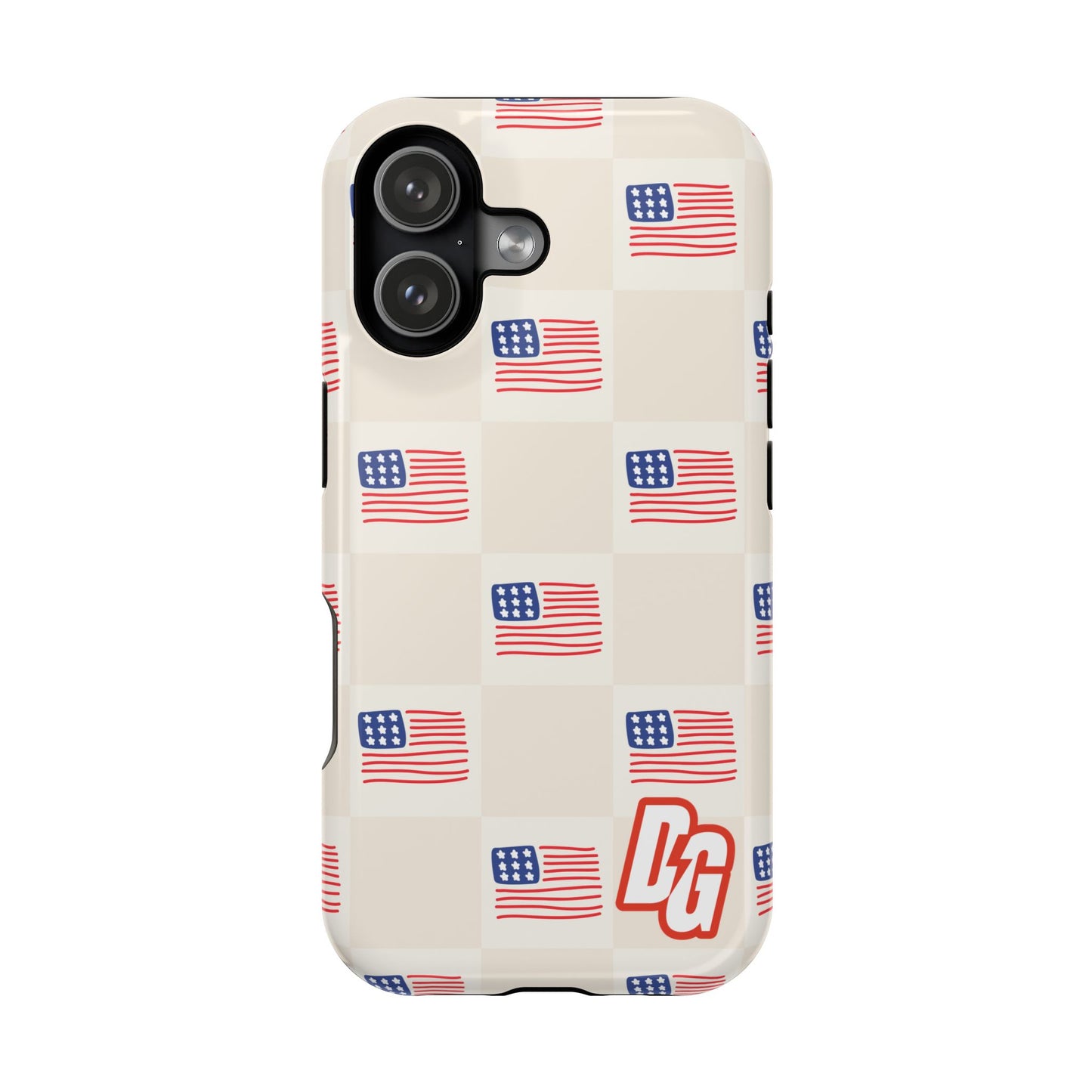 Checkered USA Tough Magnetic Cases