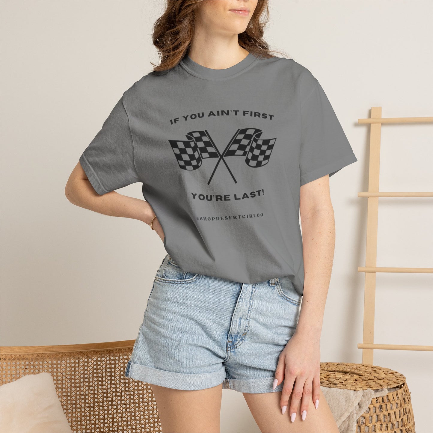 If You Ain't First 24 Comfort Colors Tee - BLACK