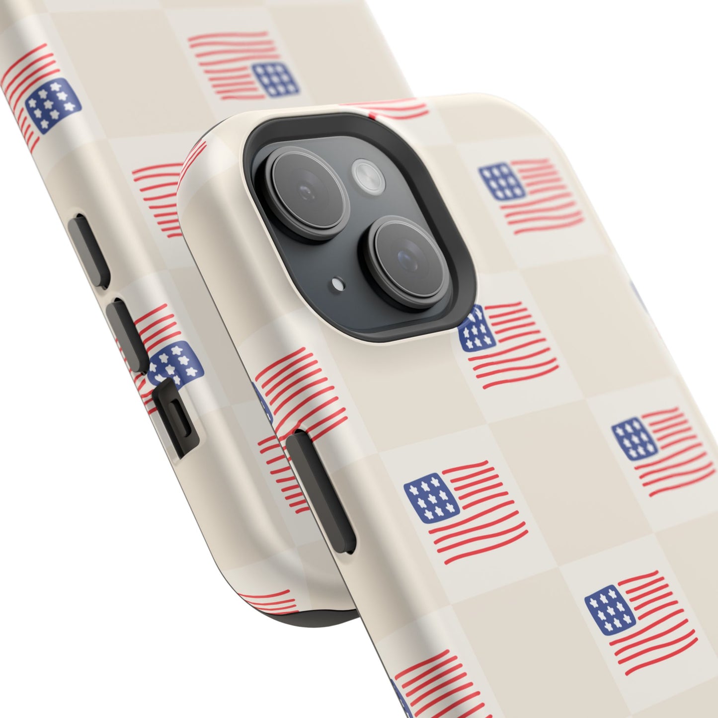 Checkered USA Tough Magnetic Cases