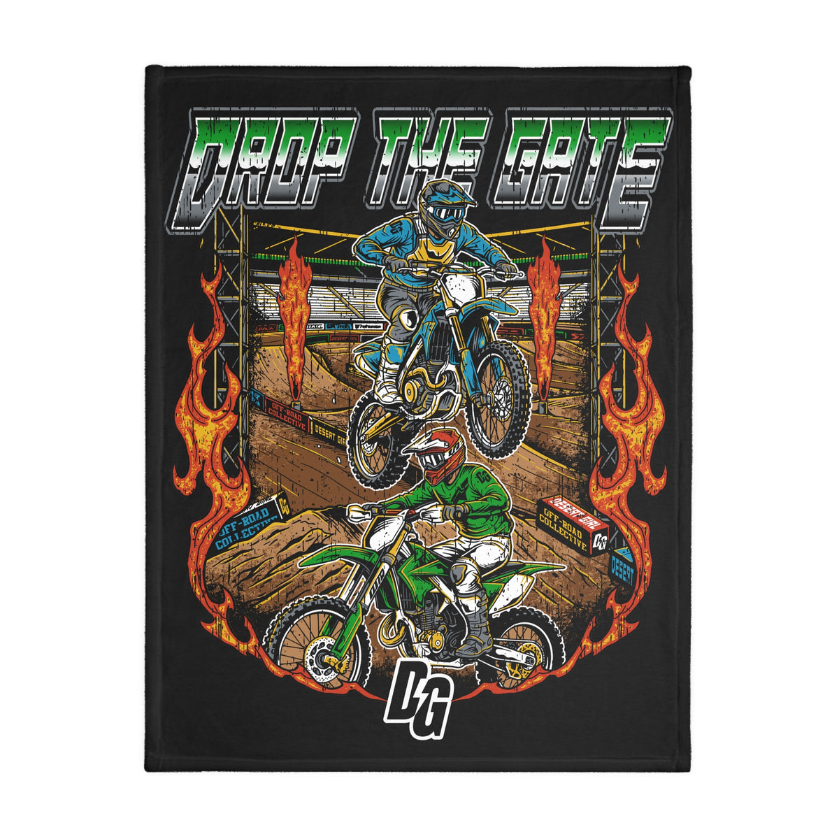 Drop The Gate DG Fuzzy Blanket ( Double Sided )