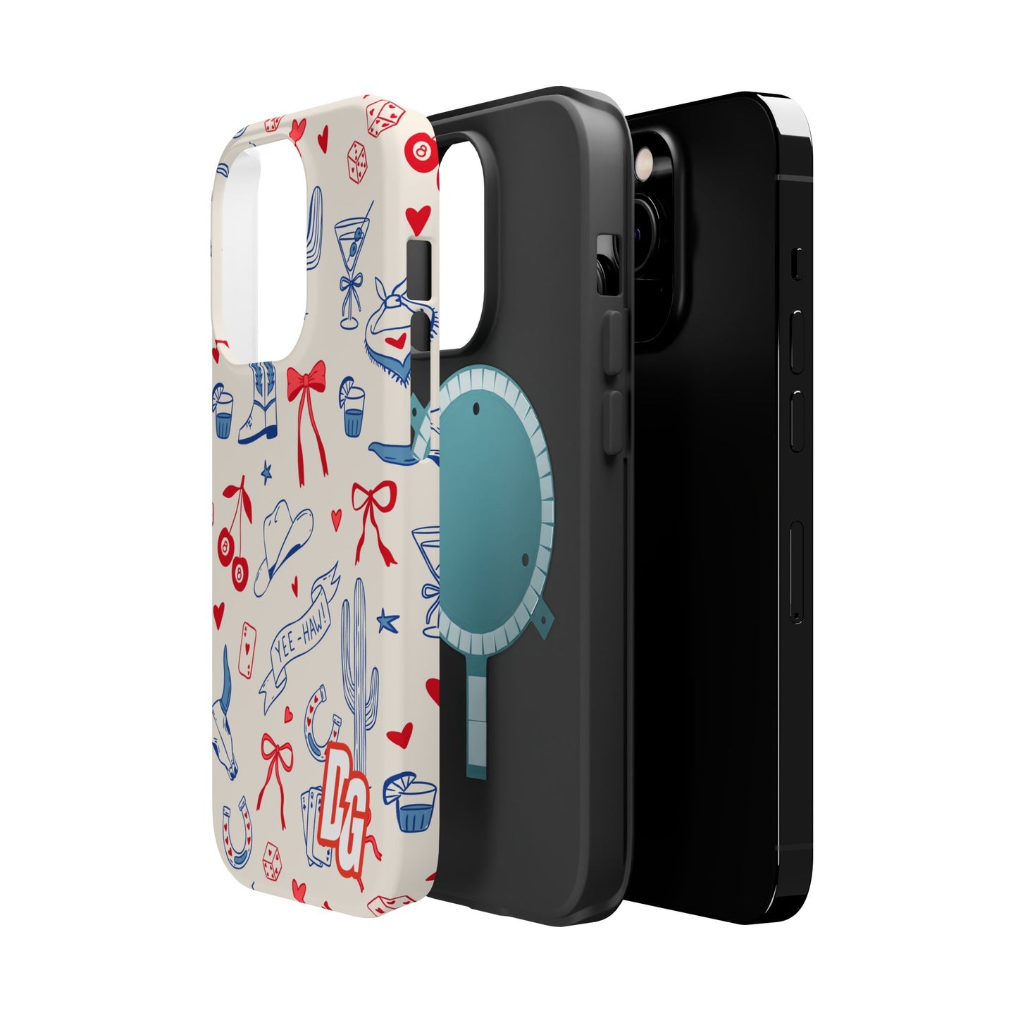 Lucky Cowgirl USA Tough Magnetic Cases