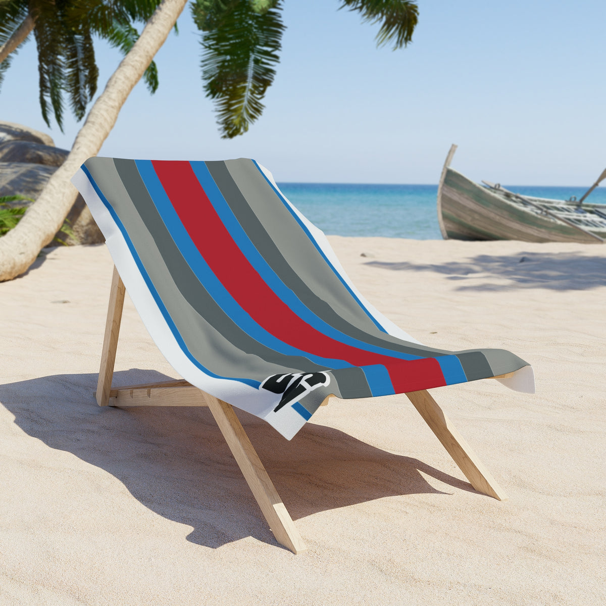 Desert Girl Stripes Beach Towel