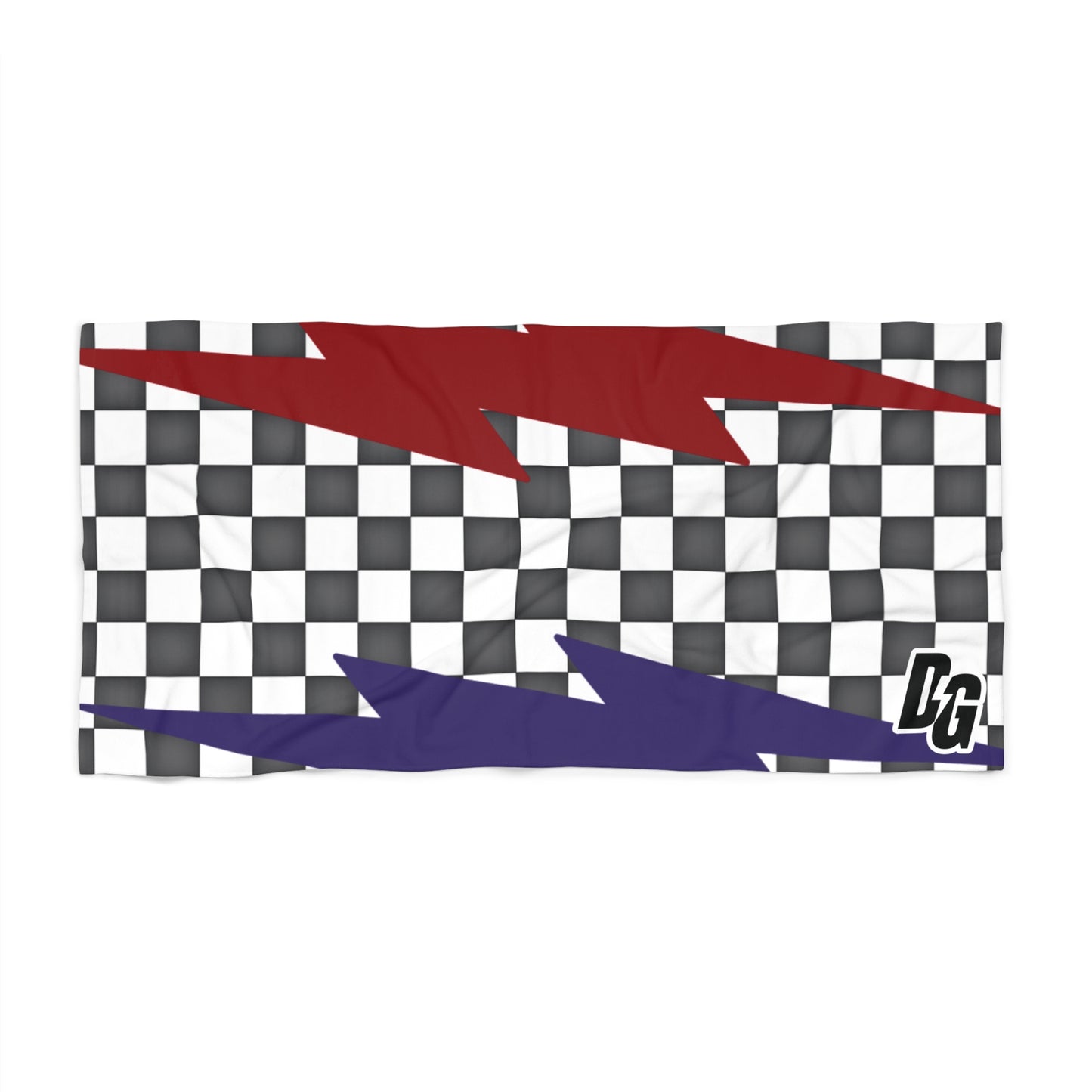 Desert Girl Purple Red Bolts Beach Towel