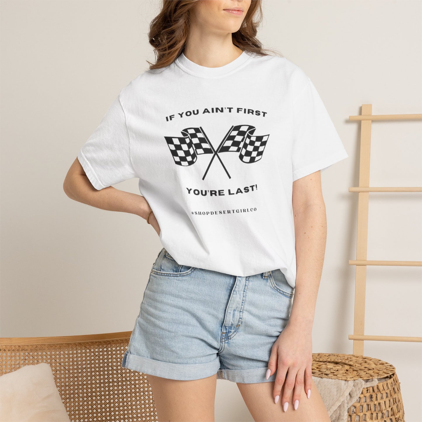 If You Ain't First 24 Comfort Colors Tee - BLACK