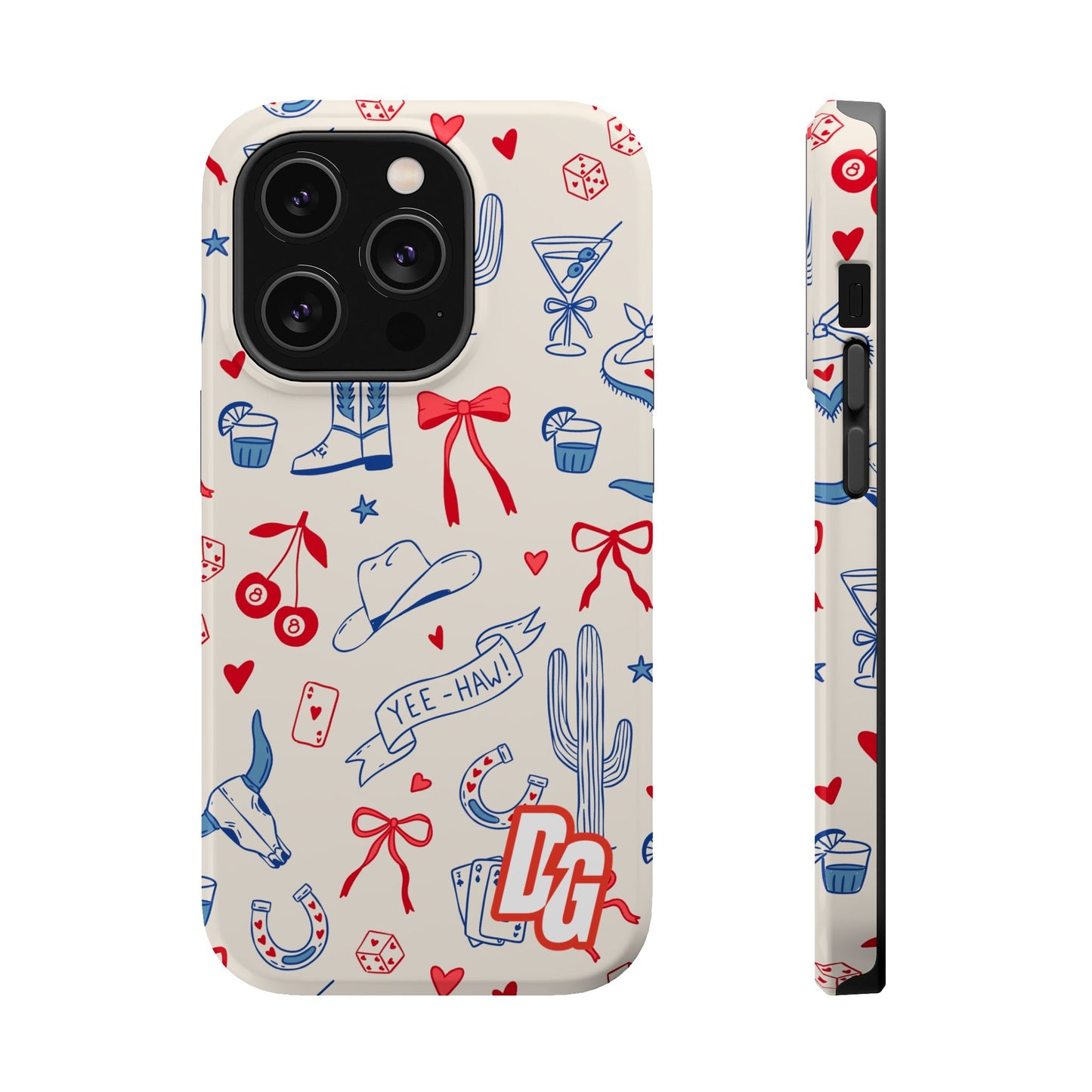 Lucky Cowgirl USA Tough Magnetic Cases
