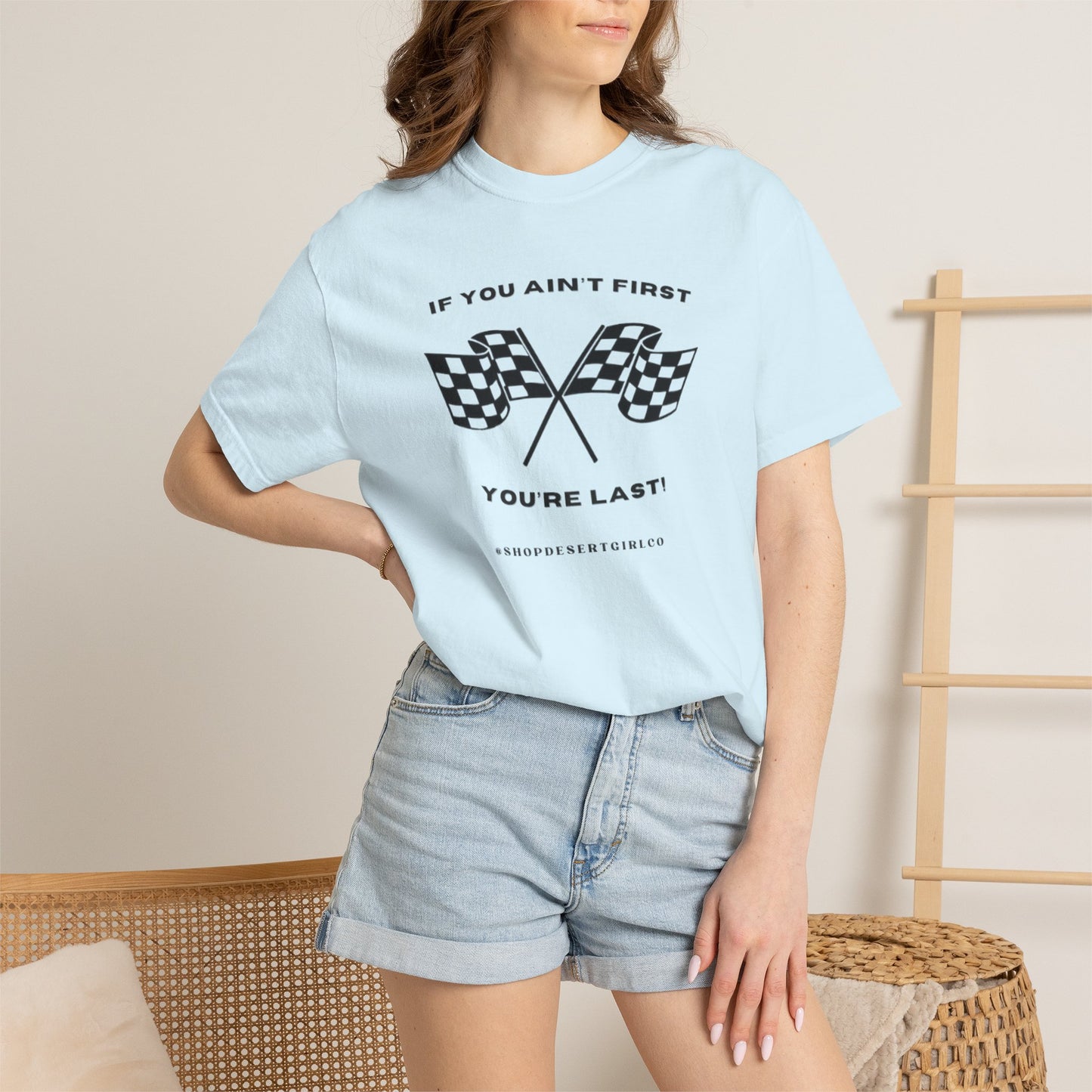 If You Ain't First 24 Comfort Colors Tee - BLACK