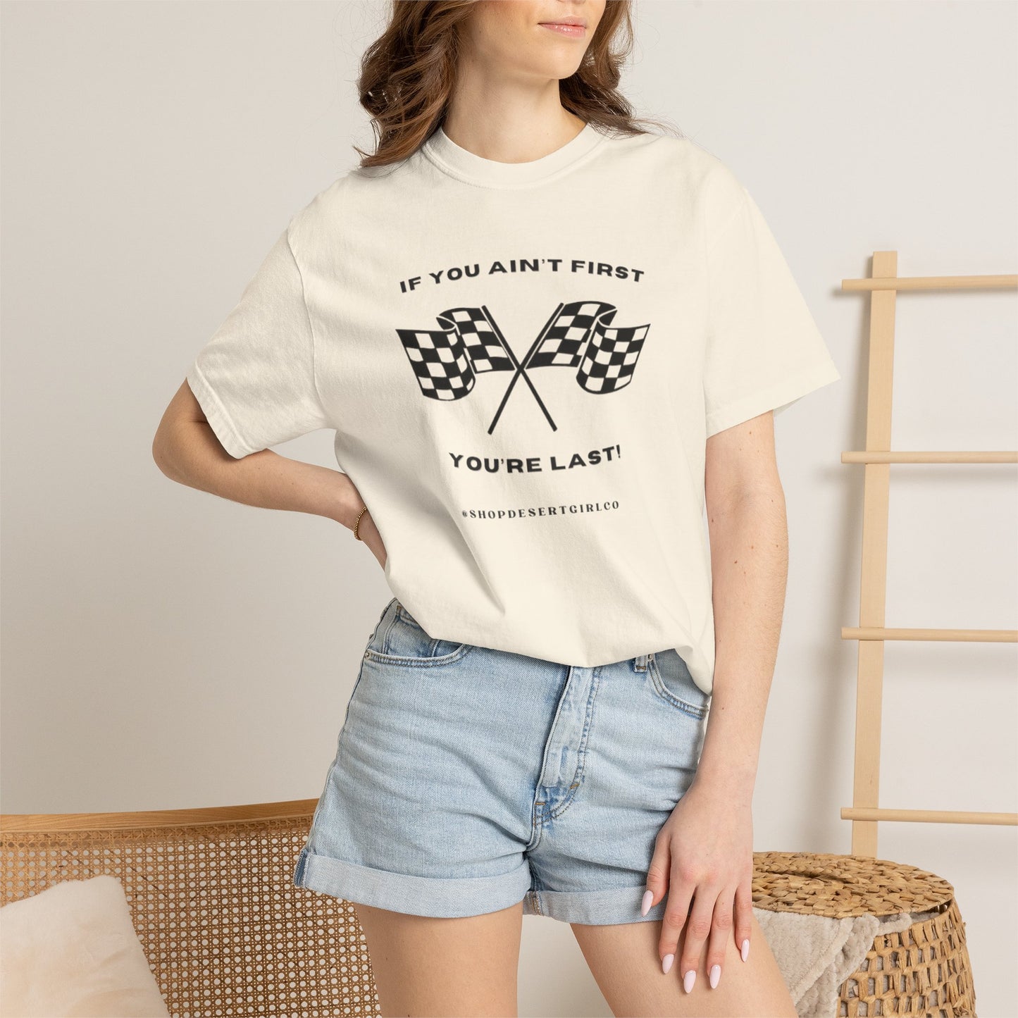 If You Ain't First 24 Comfort Colors Tee - BLACK