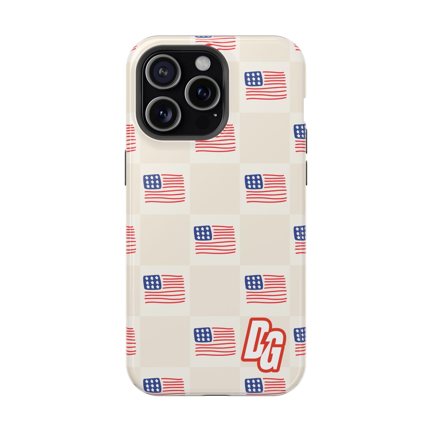 Checkered USA Tough Magnetic Cases